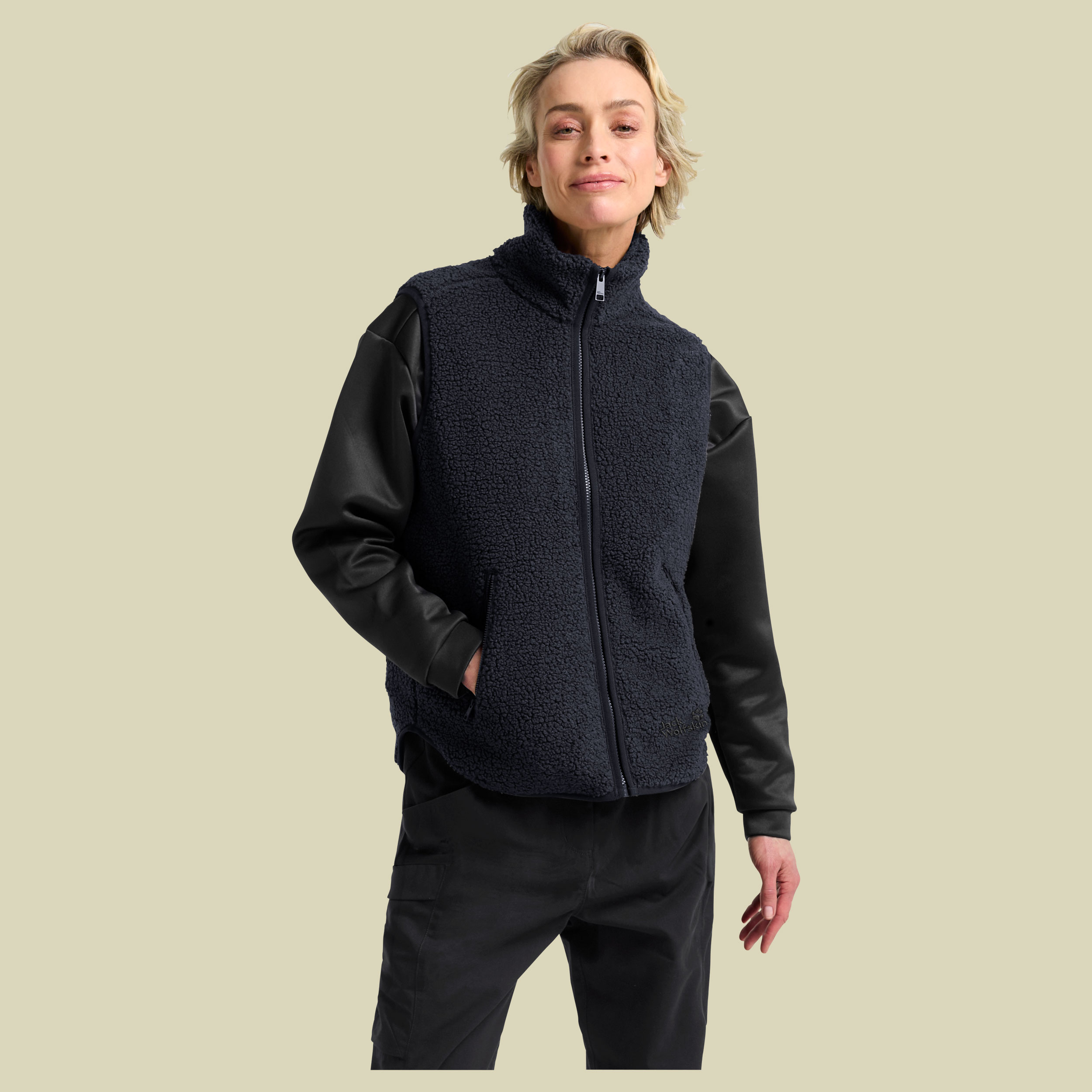 High Curl Vest Women blau XXL - dark navy