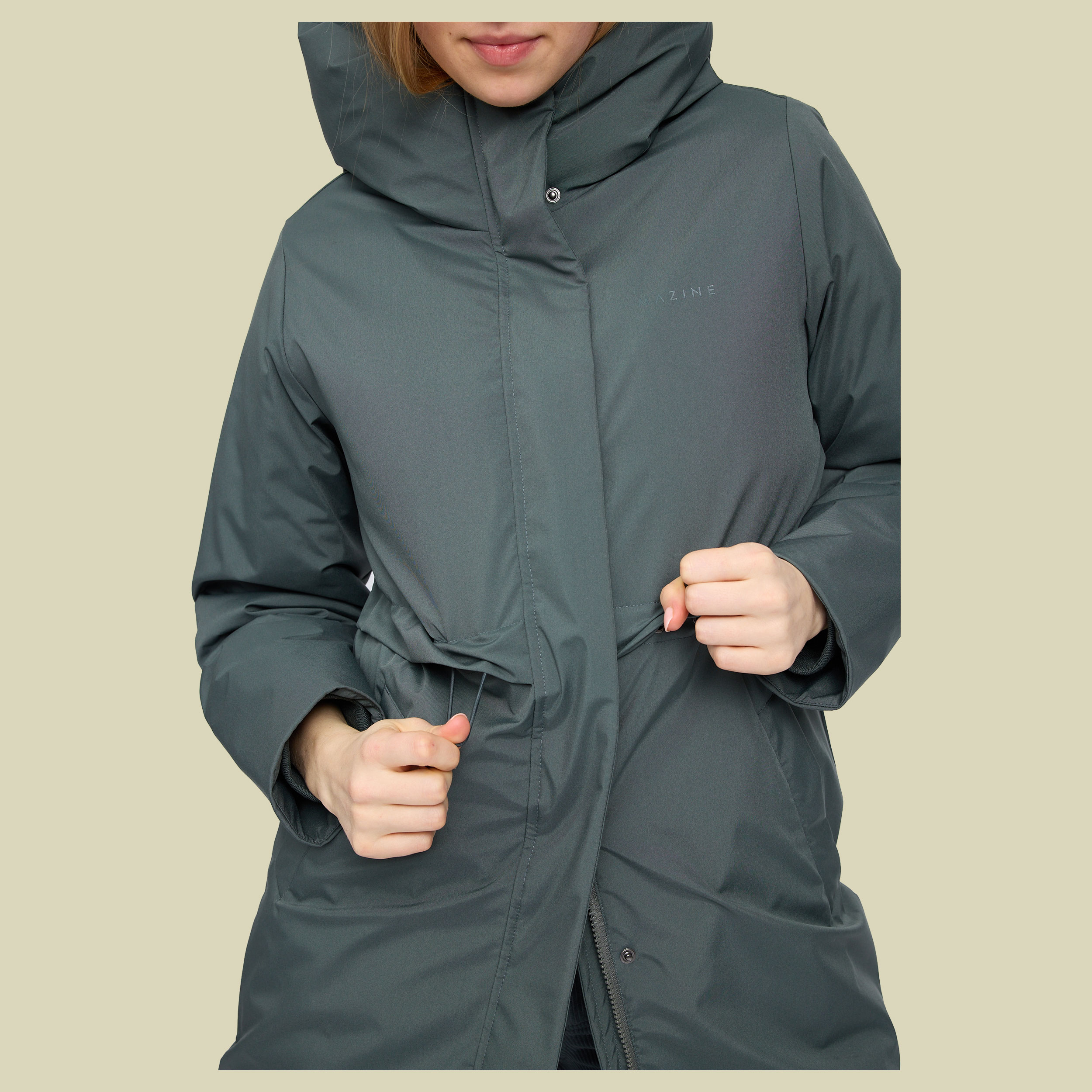 Basic Padded Parka Women S grau - Farbe bottle