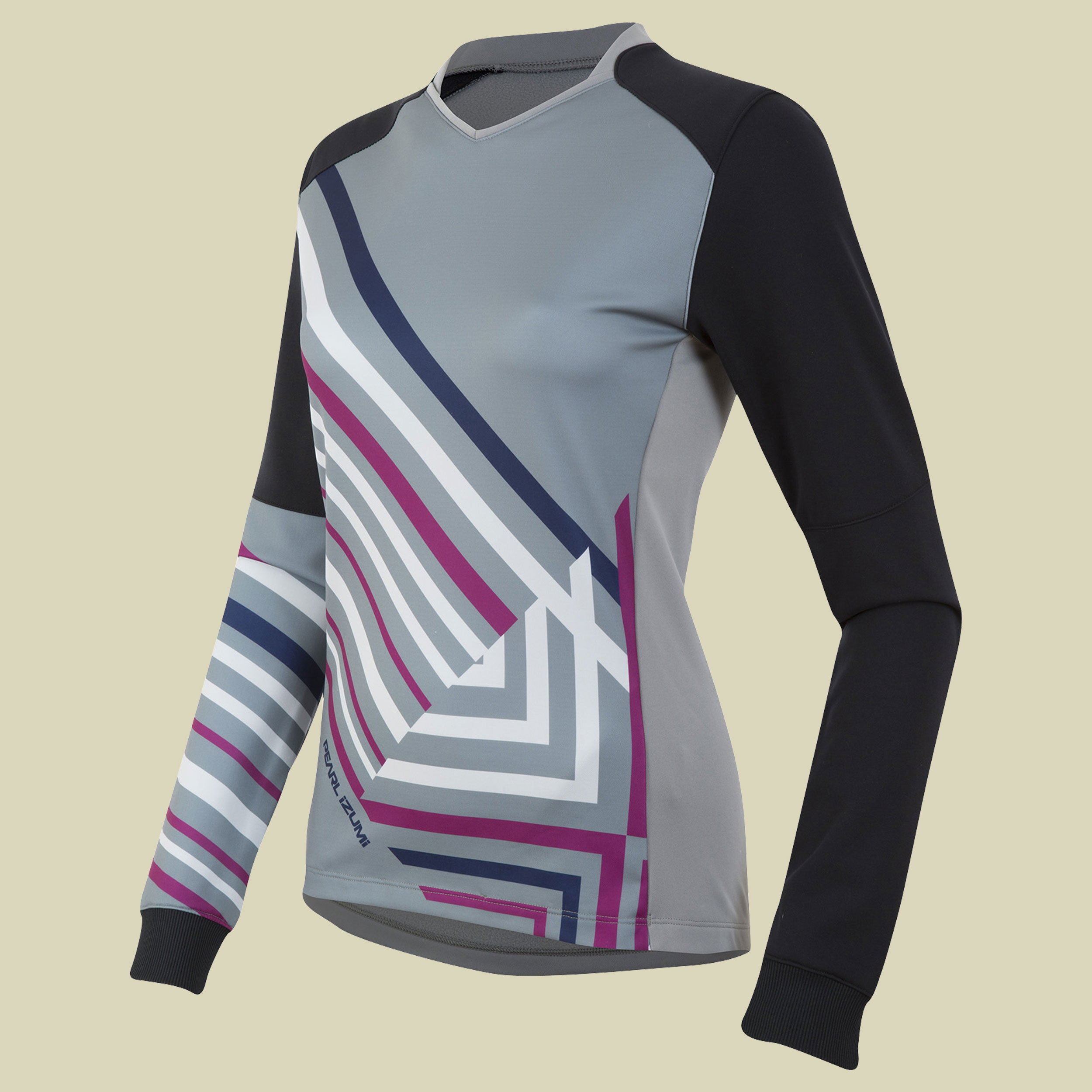 W Launch Thermal Jersey Women Größe S Farbe monument grey/black