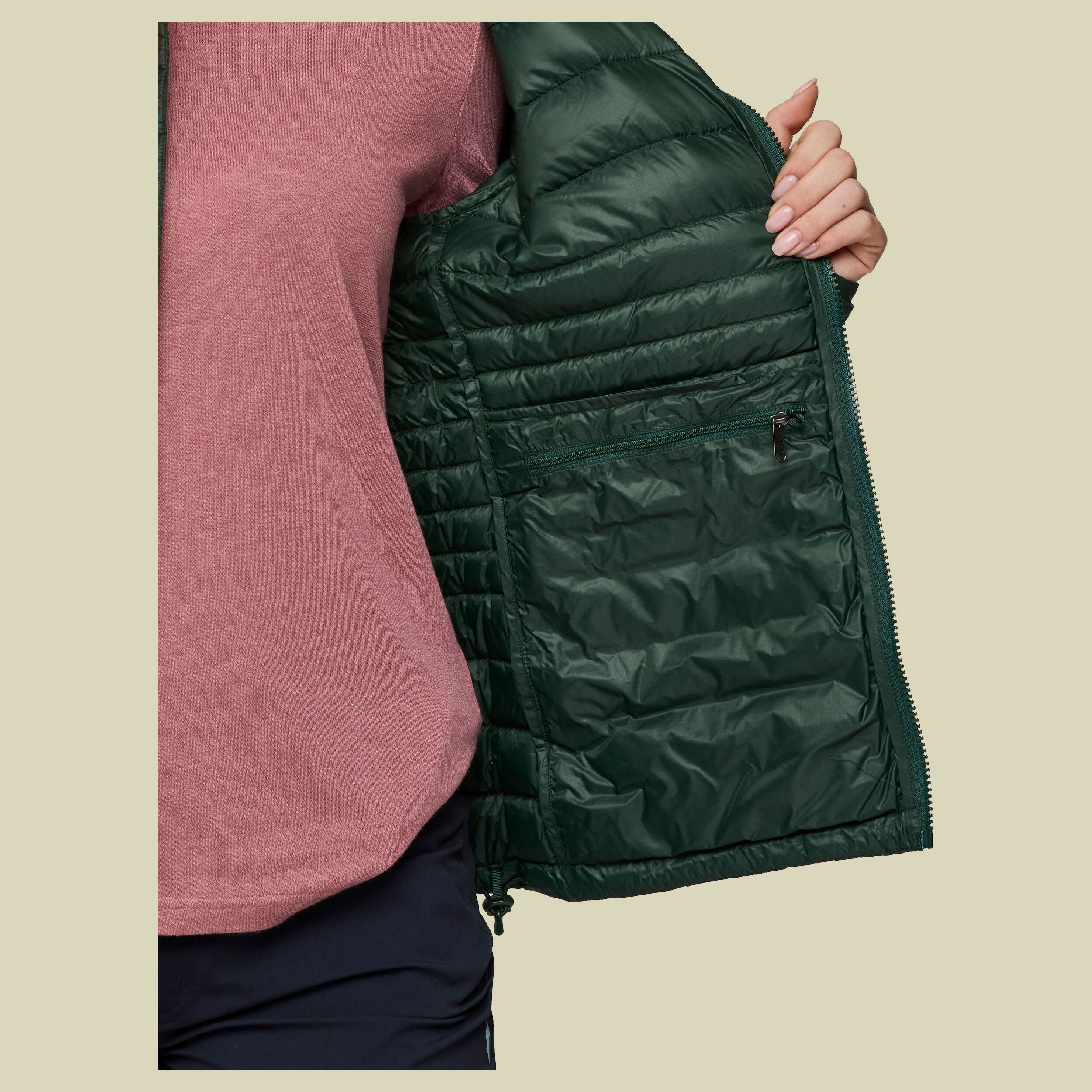 Fuego Down Hooded Jacket Women S grün