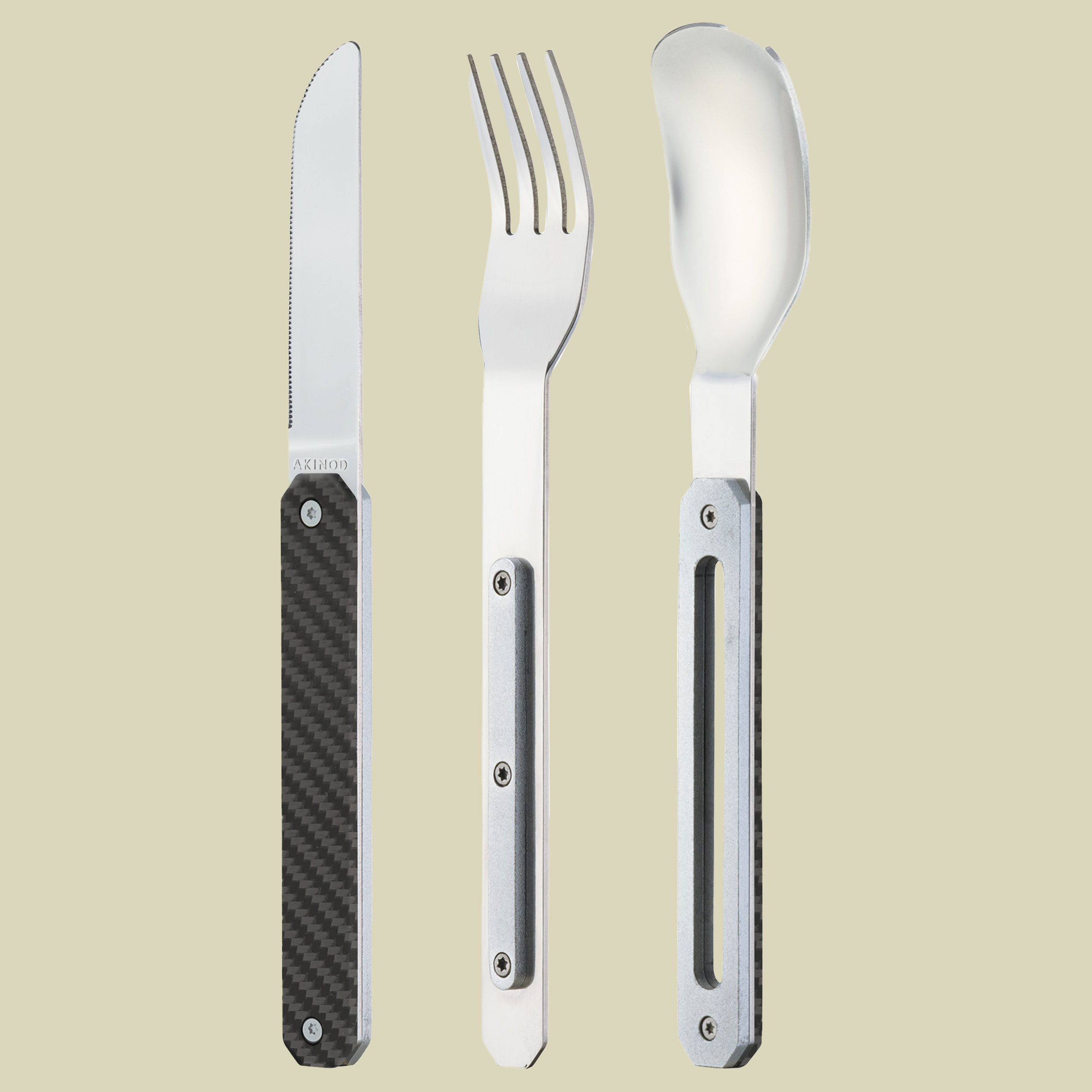 Feststehendes Besteck 12H34 Edelstahl one size grau1 - Kohlefaser