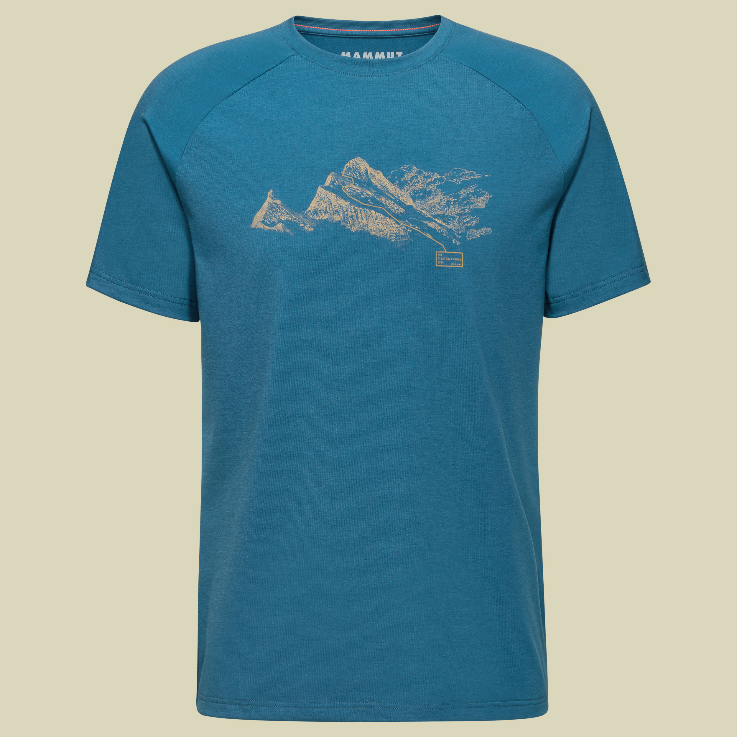 Mountain T-Shirt Men Finsteraarhorn L blau - deep ice