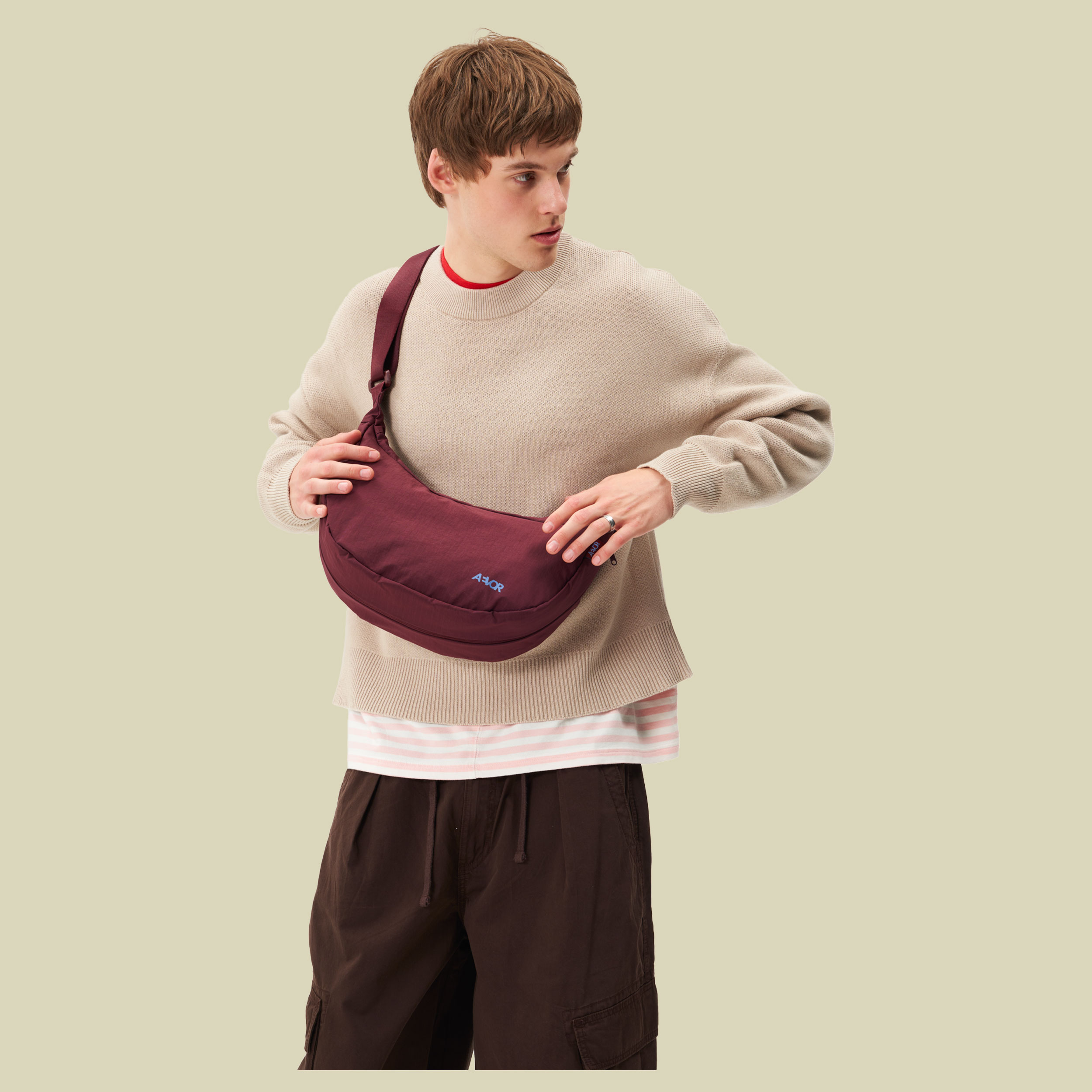 Bike Sling Bag 7 rot - burgundy