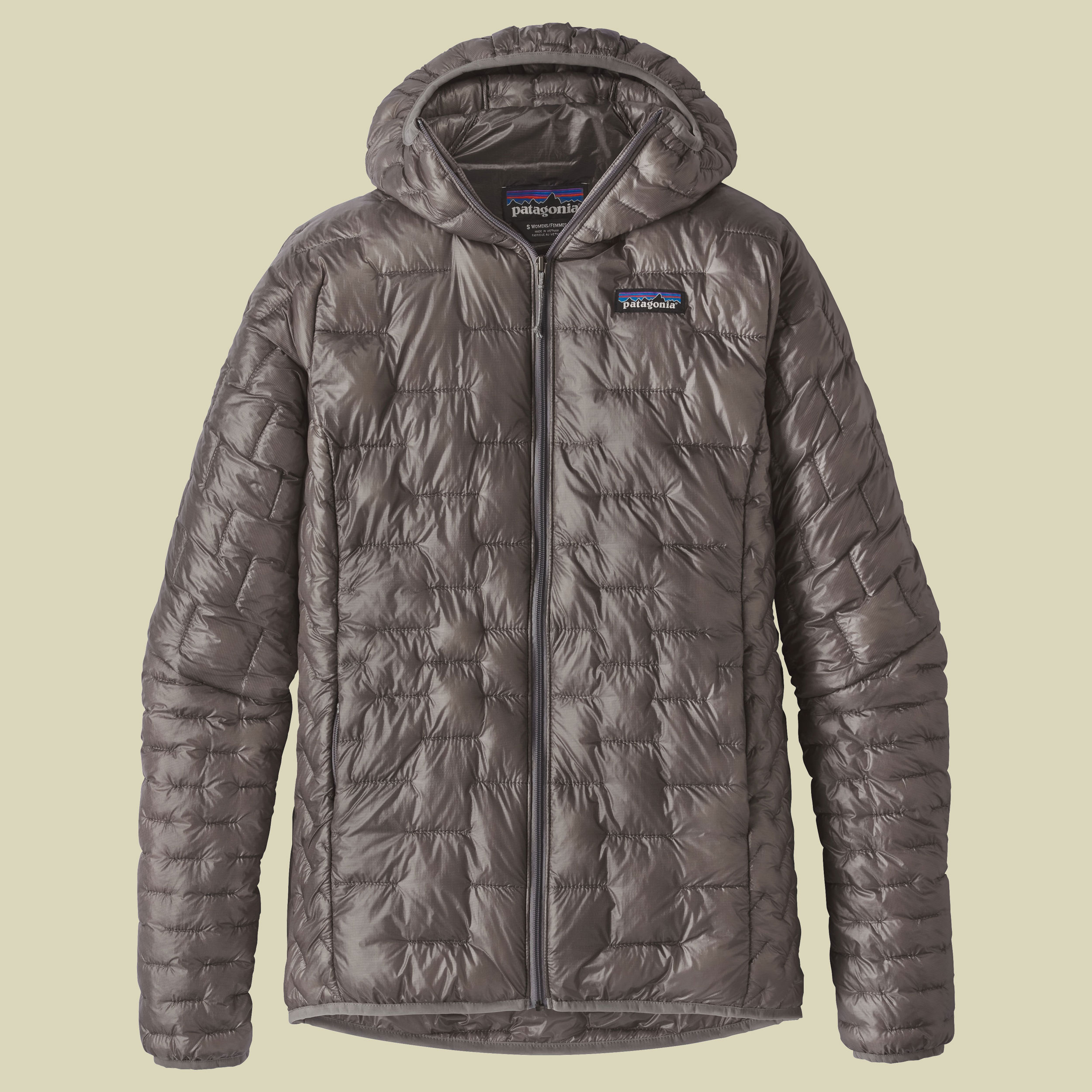Micro Puff Hoody Women Größe M Farbe feather grey