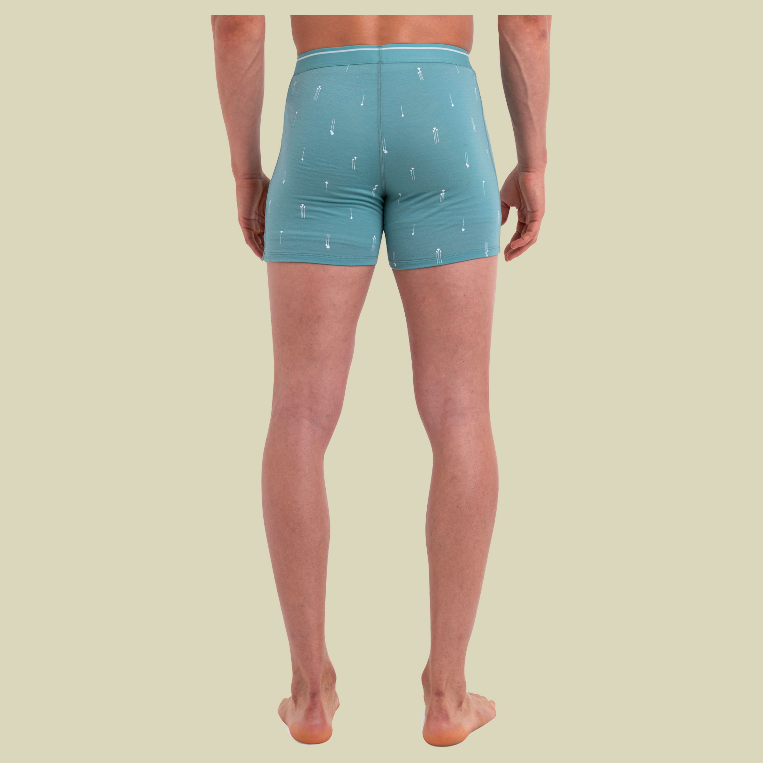 Merino Anatomica Boxers Palm Trail AOP Men L blau - cloud ray/AOP