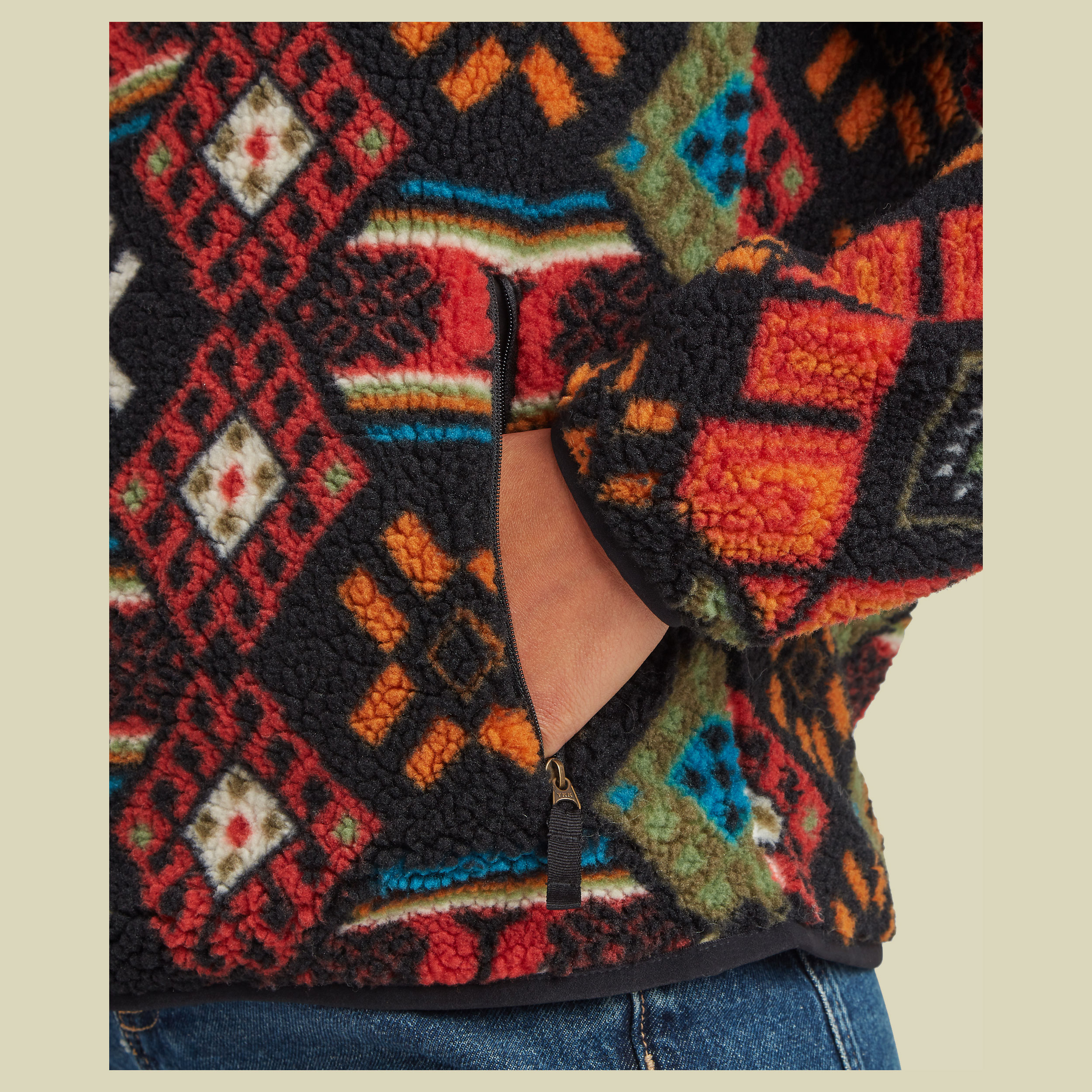 Tarcho Printed Full Zip Jacket Women XS mehrfarbig - black bhutan