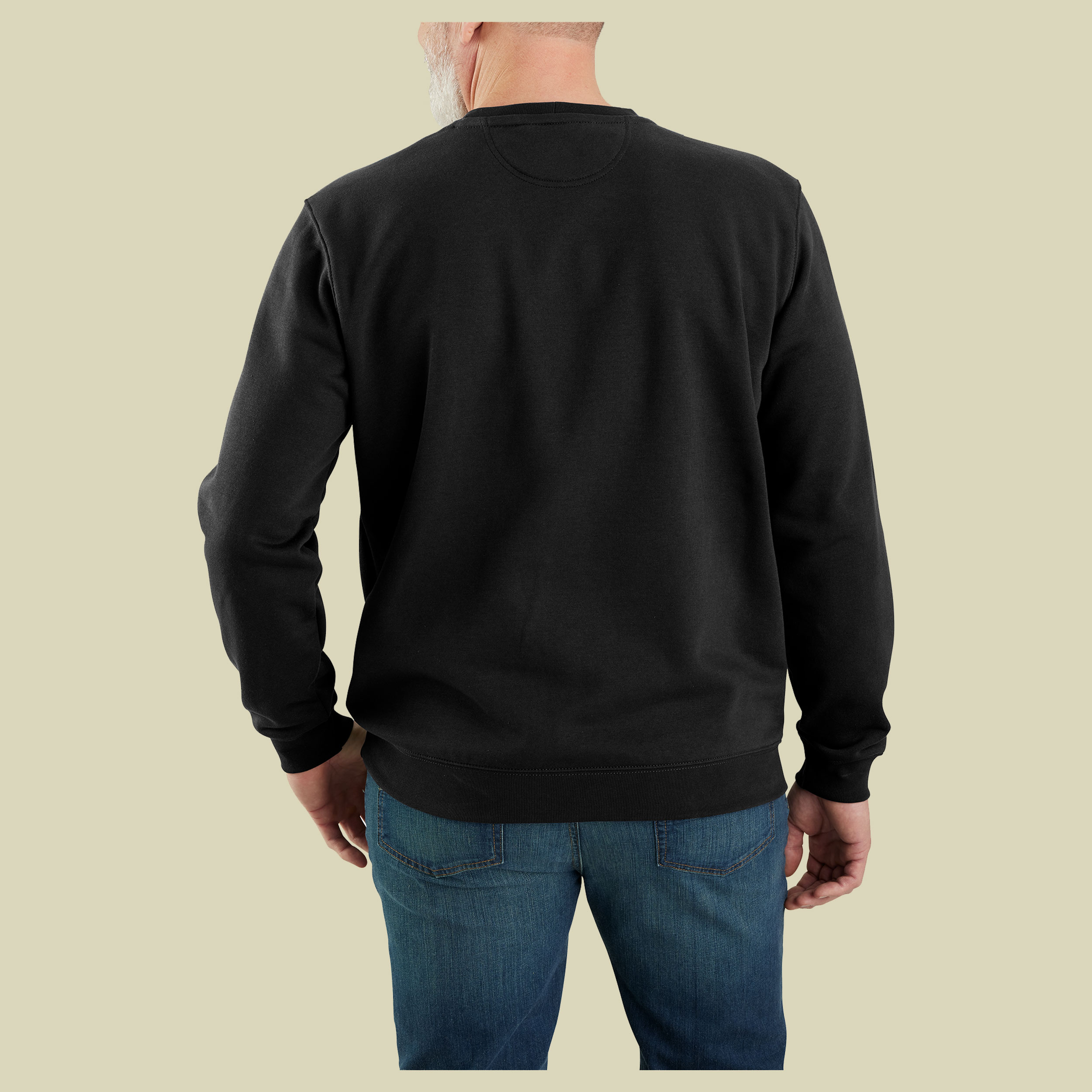 Midweight Crewneck Sweatshirt Men XL schwarz - black