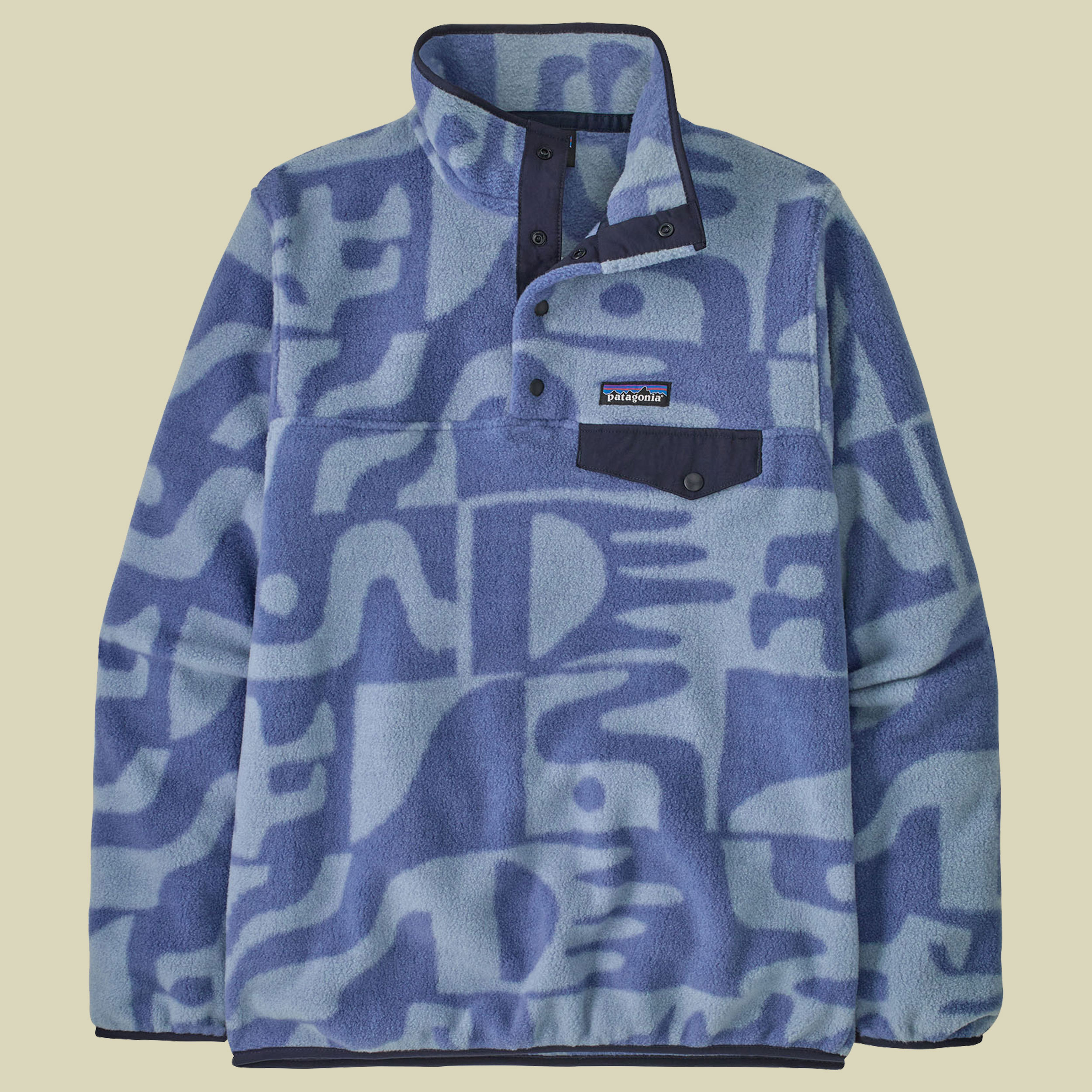 Lightweight Synch Snap-T Pullover Women blau S - mother tree/barnacle blue