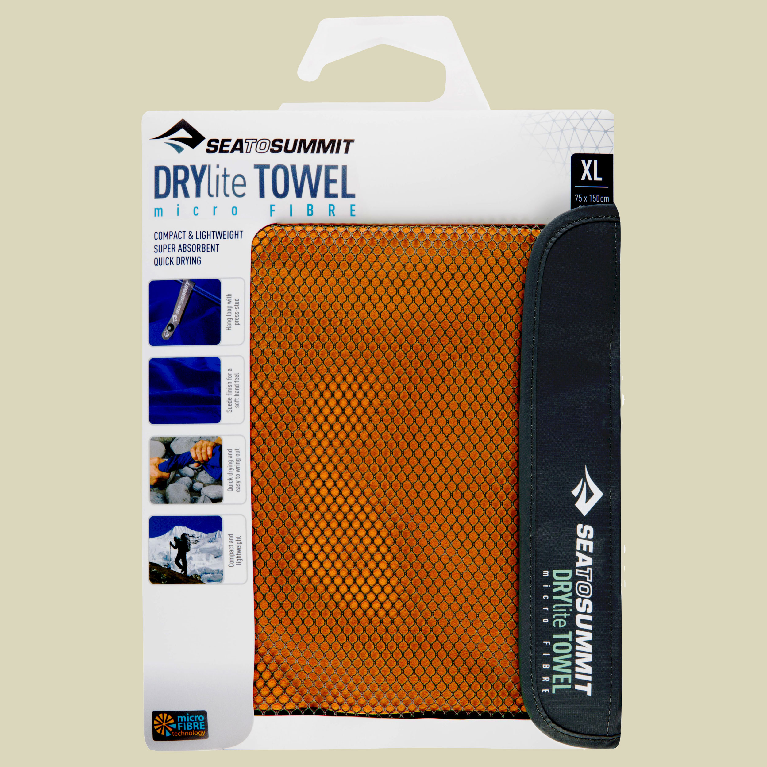 Drylite Towel Größe XS Farbe orange