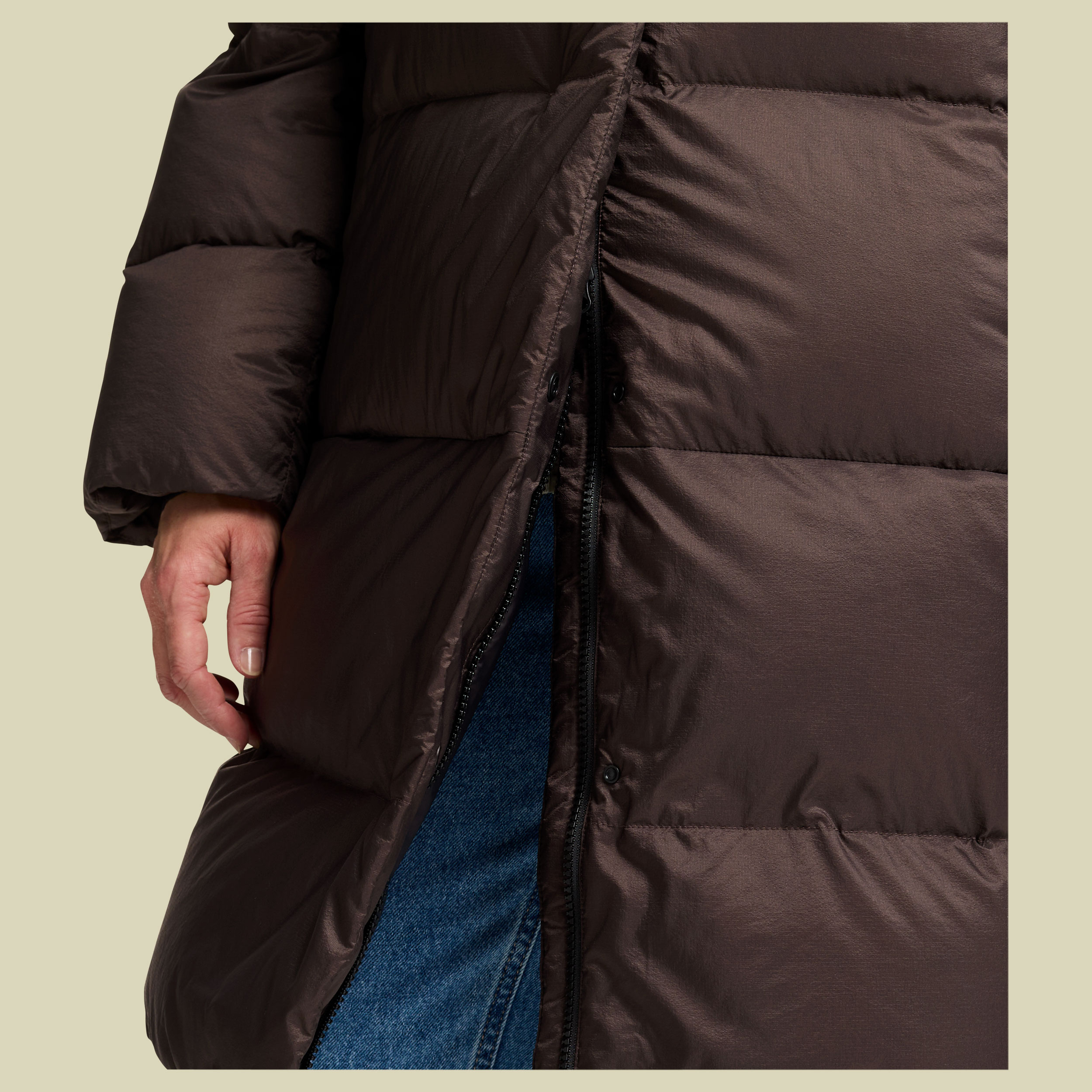 Icy Hill Coat Women XL braun- peat