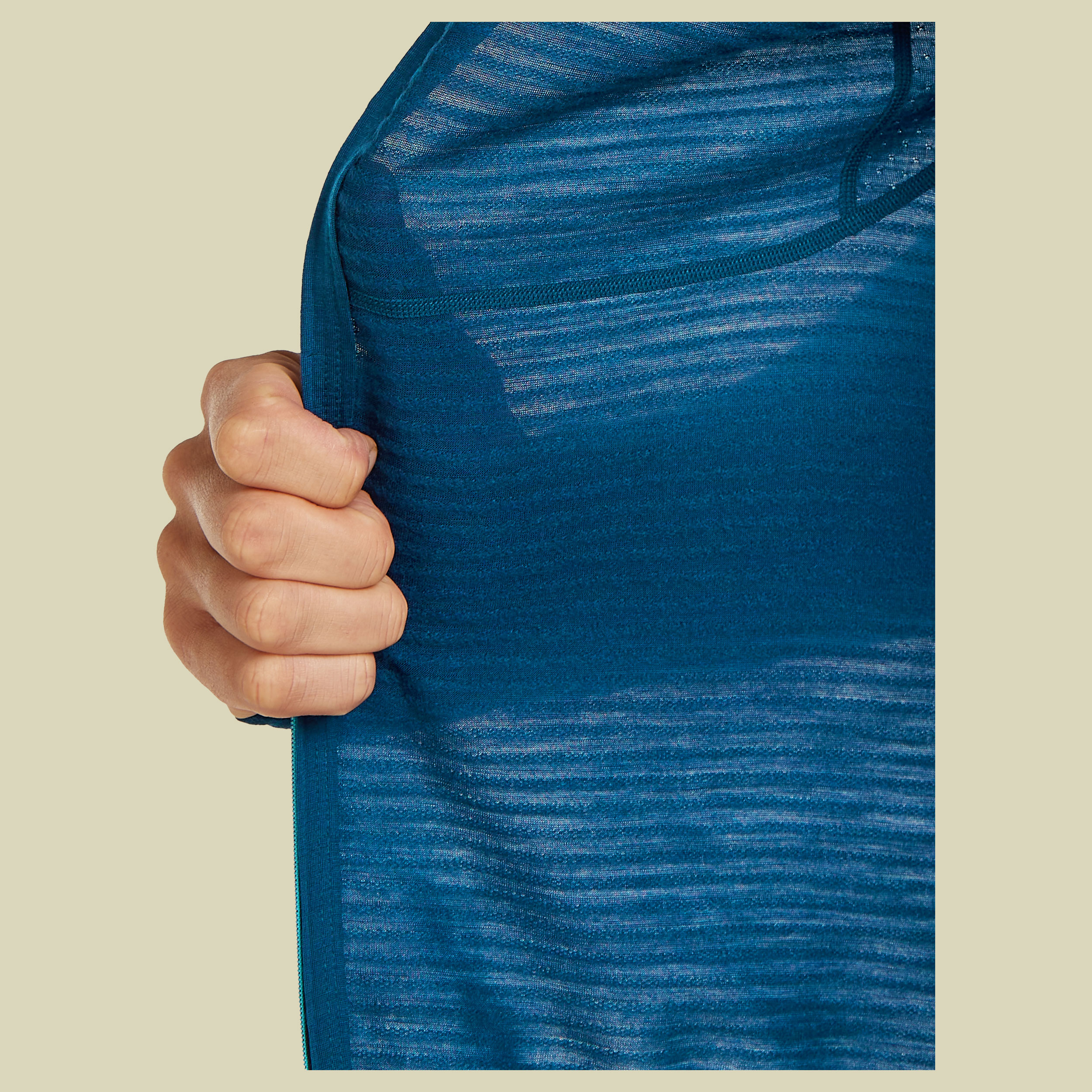 Merino 200 Realfleece Descender LS Zip Hoodie Men XL blau - atlantis/arctic