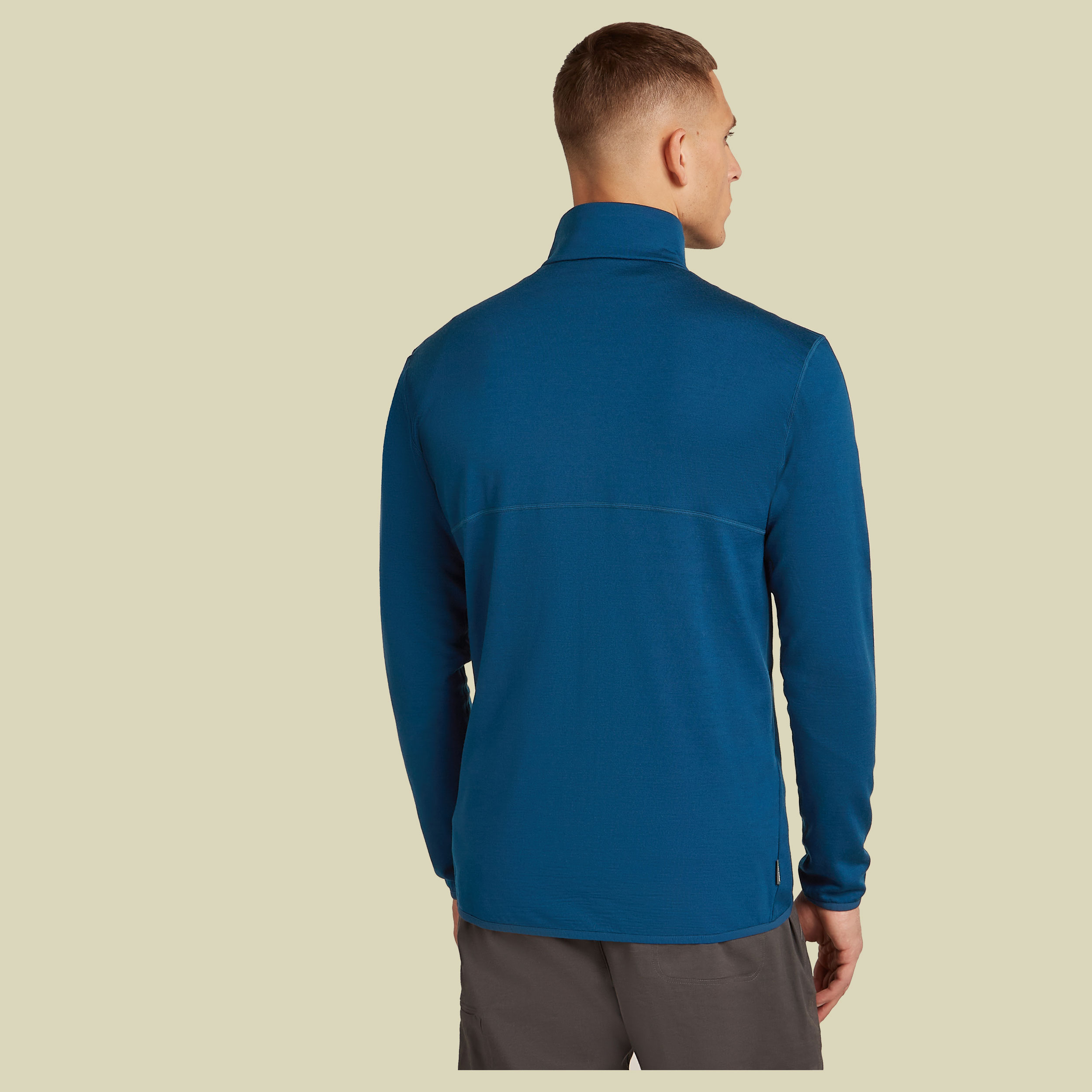 Merino 560 Realfleece Elemental II LS Zip Men blau XXL - atlantis