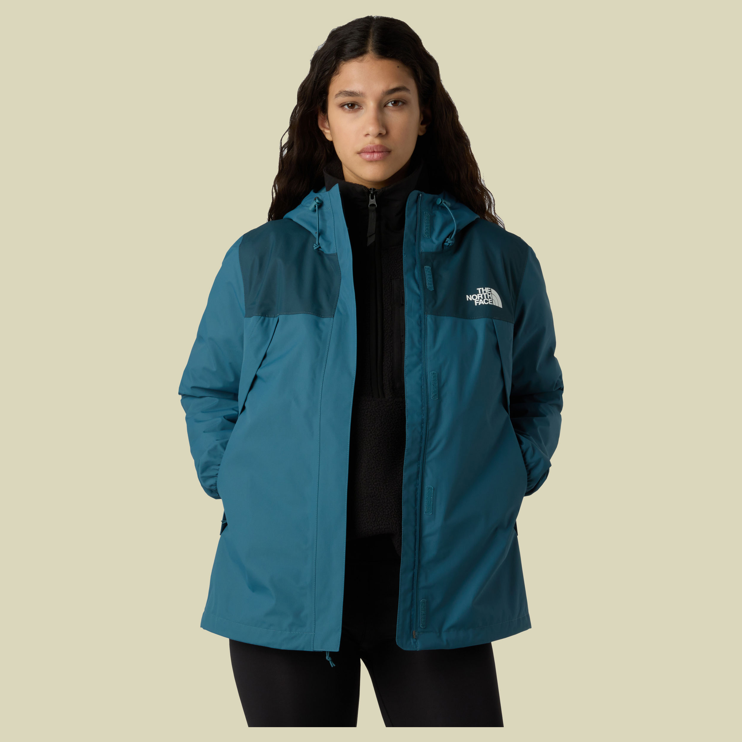 Antora Rain Jacket Women blau II XL - space/deep cypress