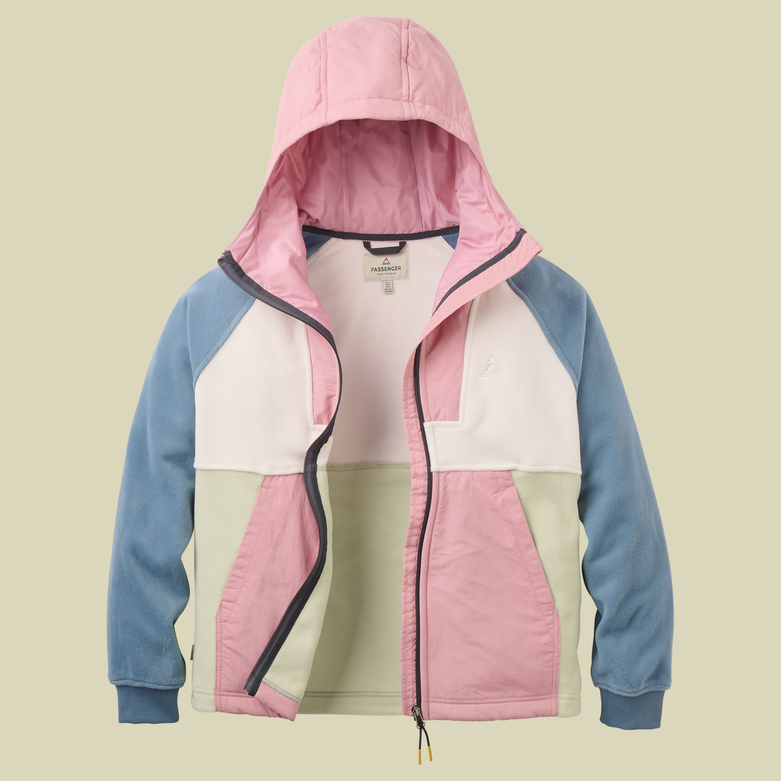 Alexander Full Zip Polar Fleece Women L pink haze/stormy blue