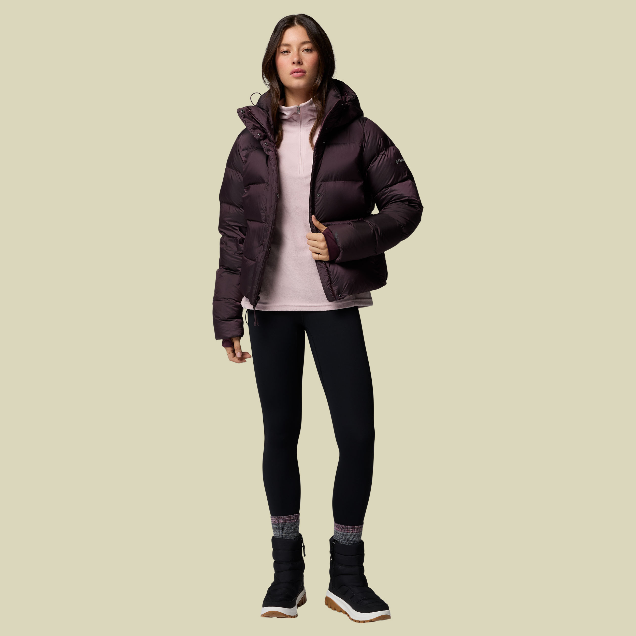 Amaze Puff Hooded Jacket Women S rot - moonvista high shine