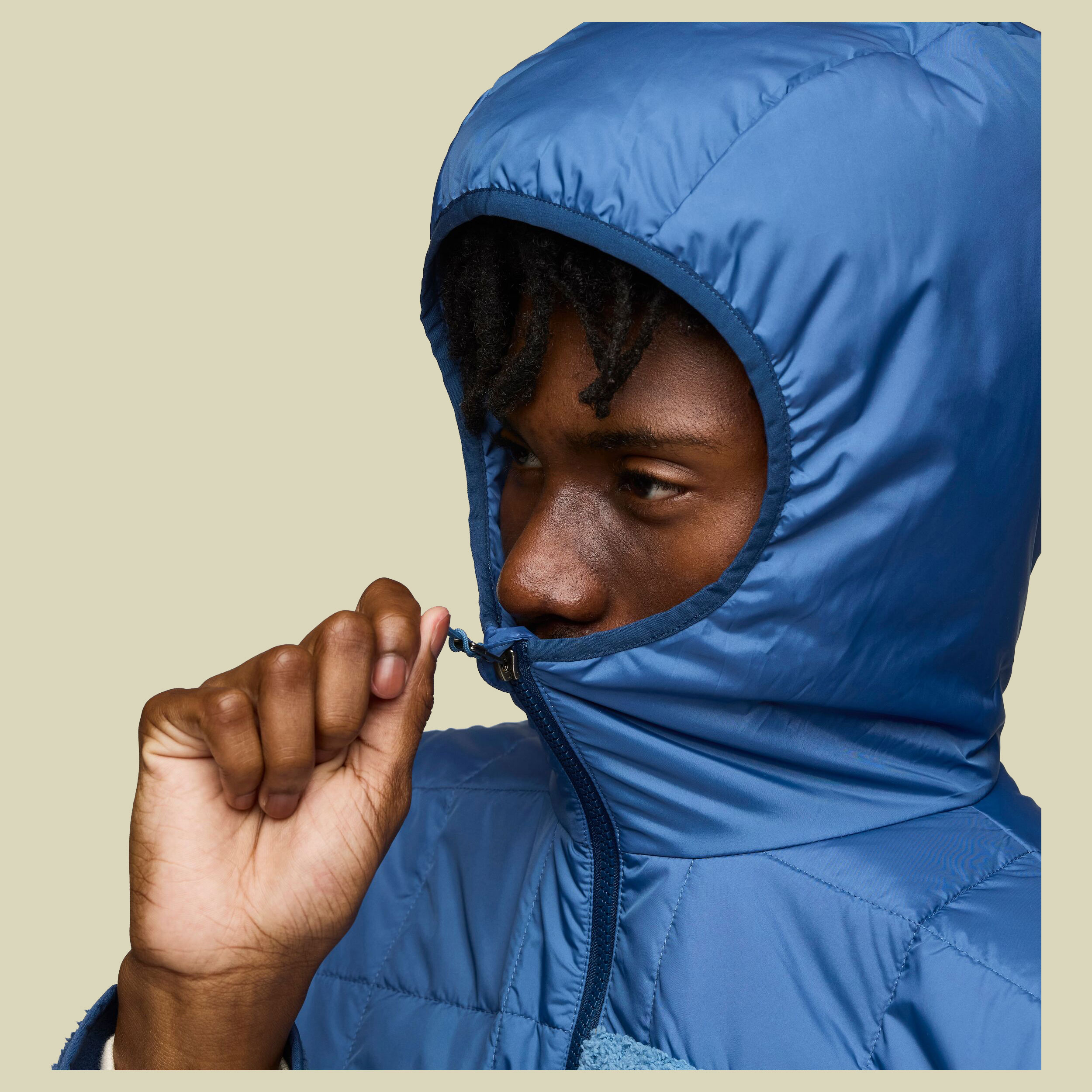 Trico Hybrid Hooded Jacket Men S blau - deep sea