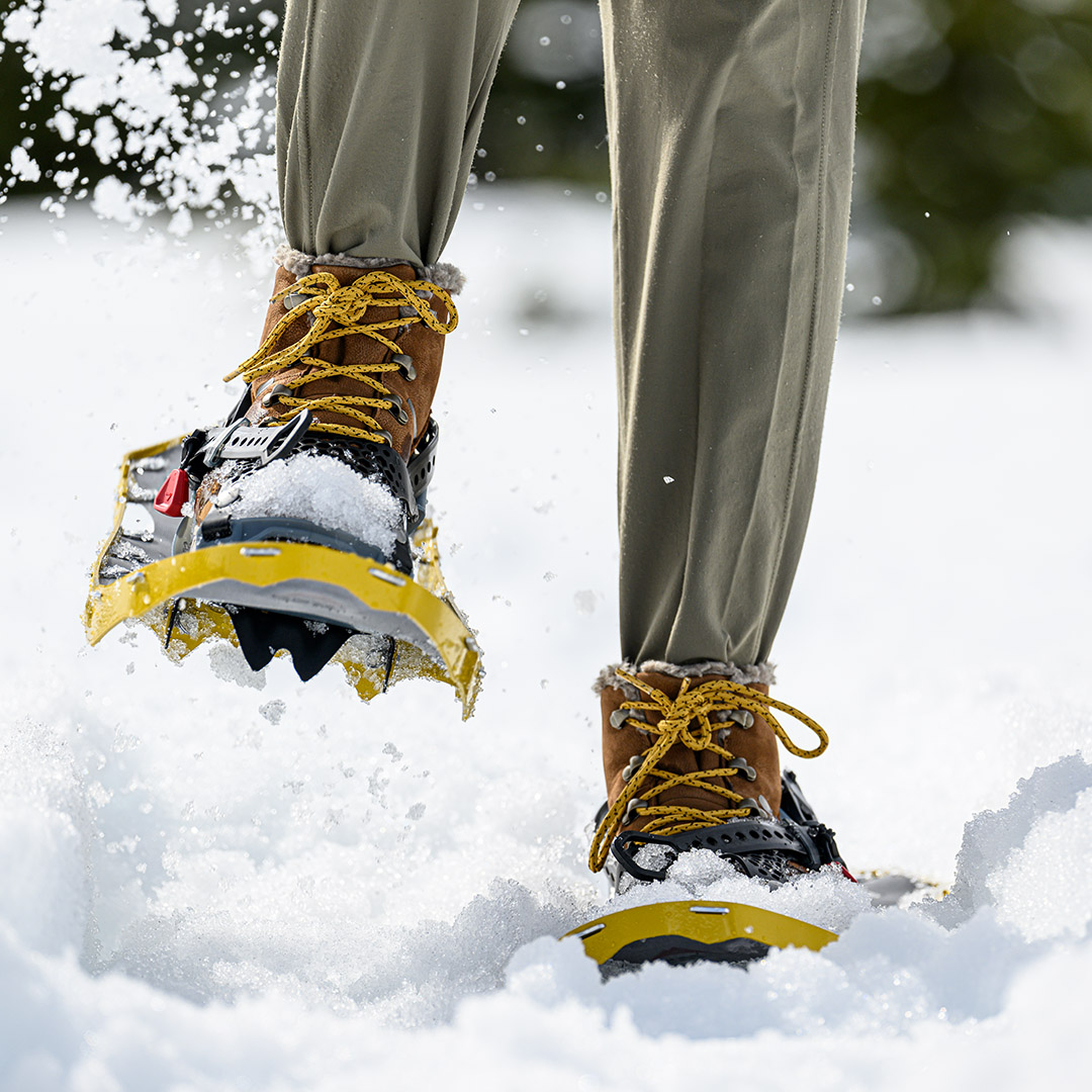 Schneeschuhe im Einsatz