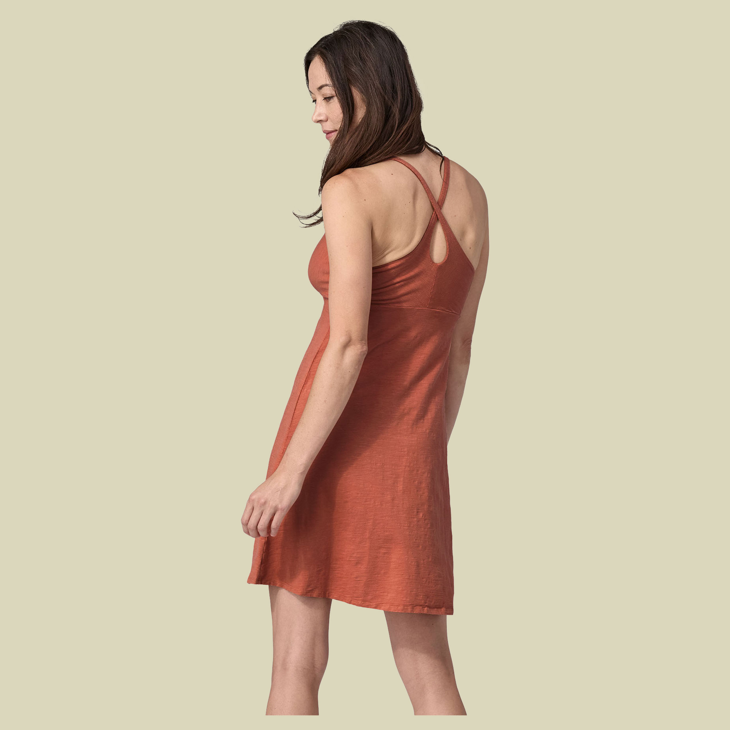 Amber Dawn Dress Women gelb L - sienna clay