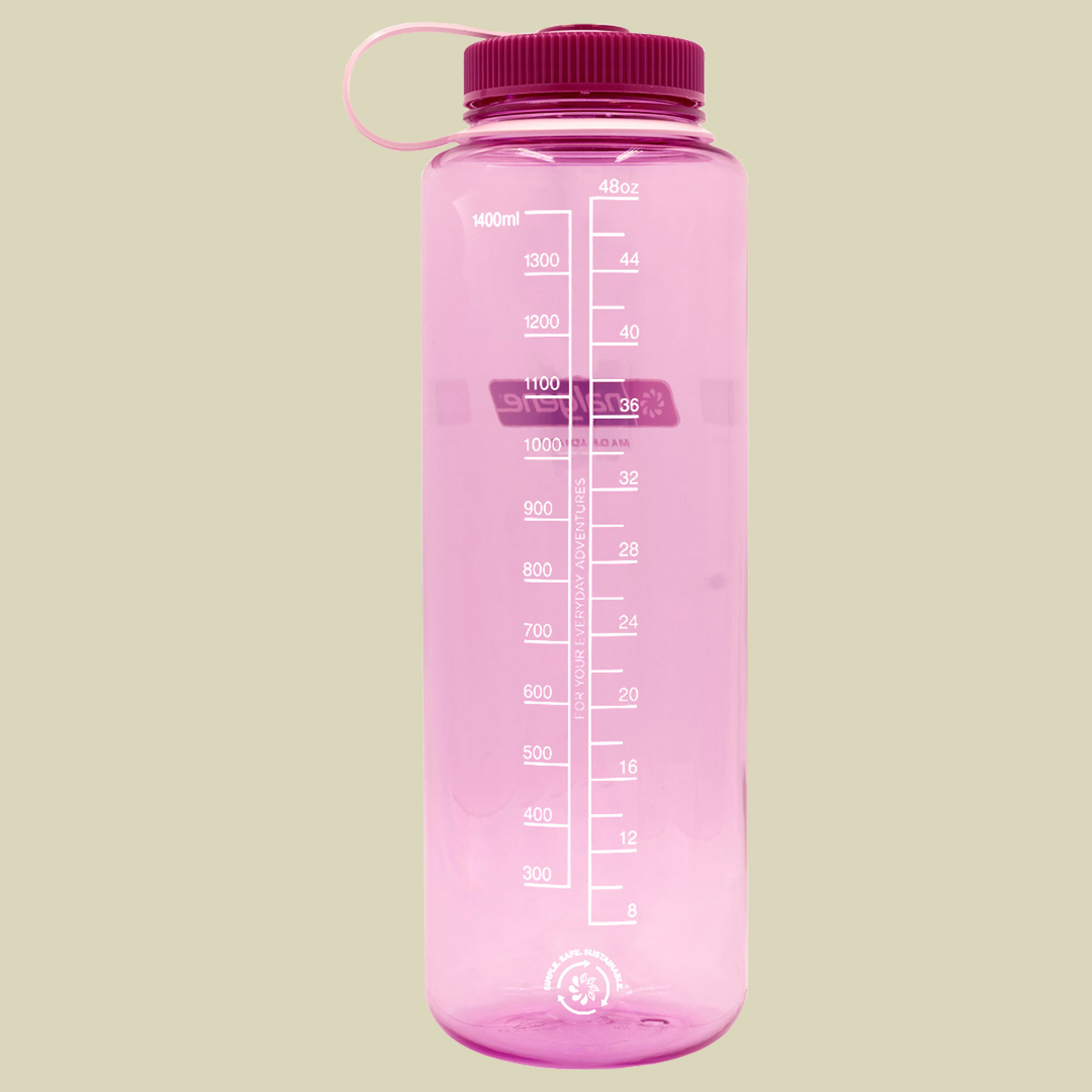 Nalgene Weithalsflasche WH Silo Sustain Volumen 1,5 Farbe cosmo