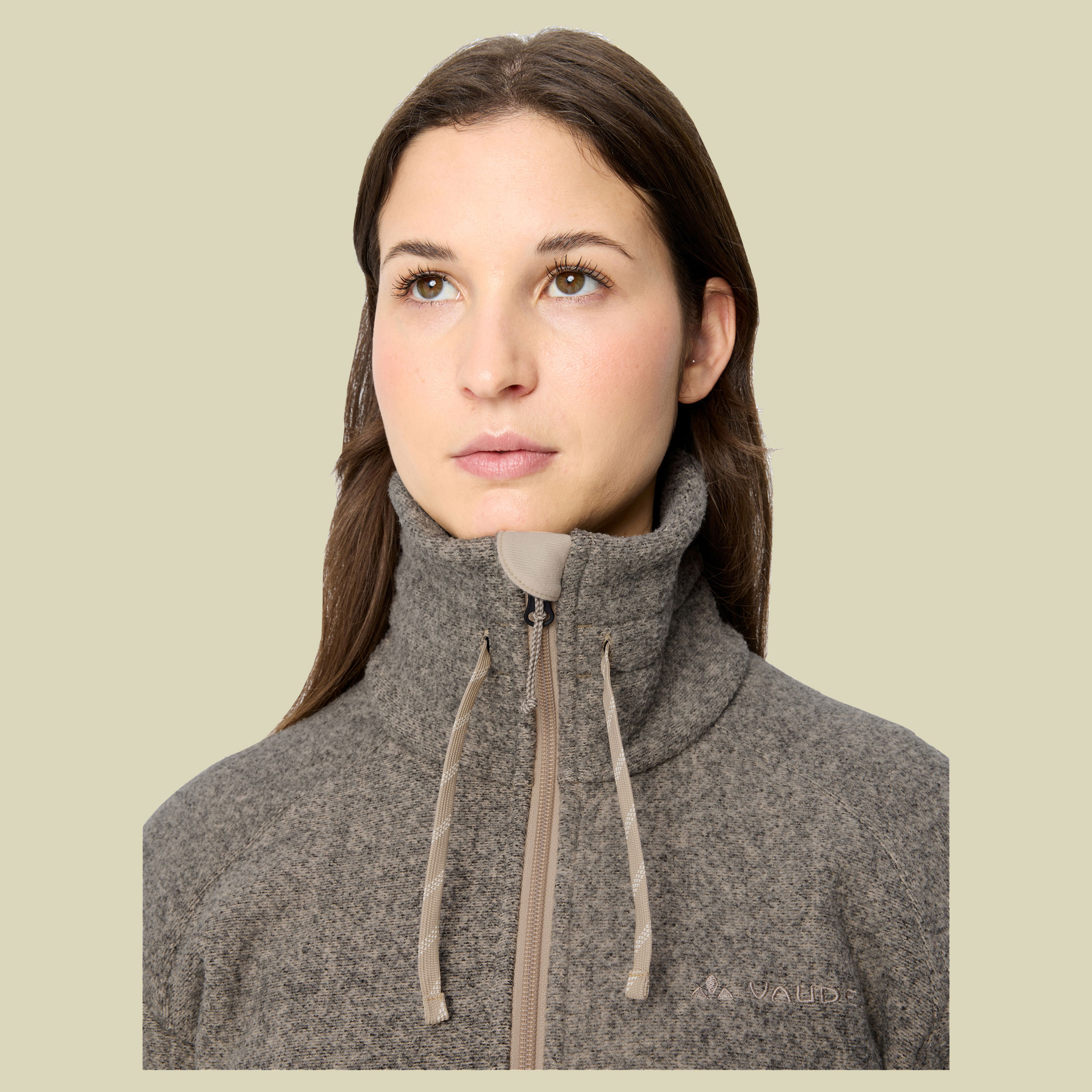 Skomer Winter Fleece Jacket Women 44 beige - linen