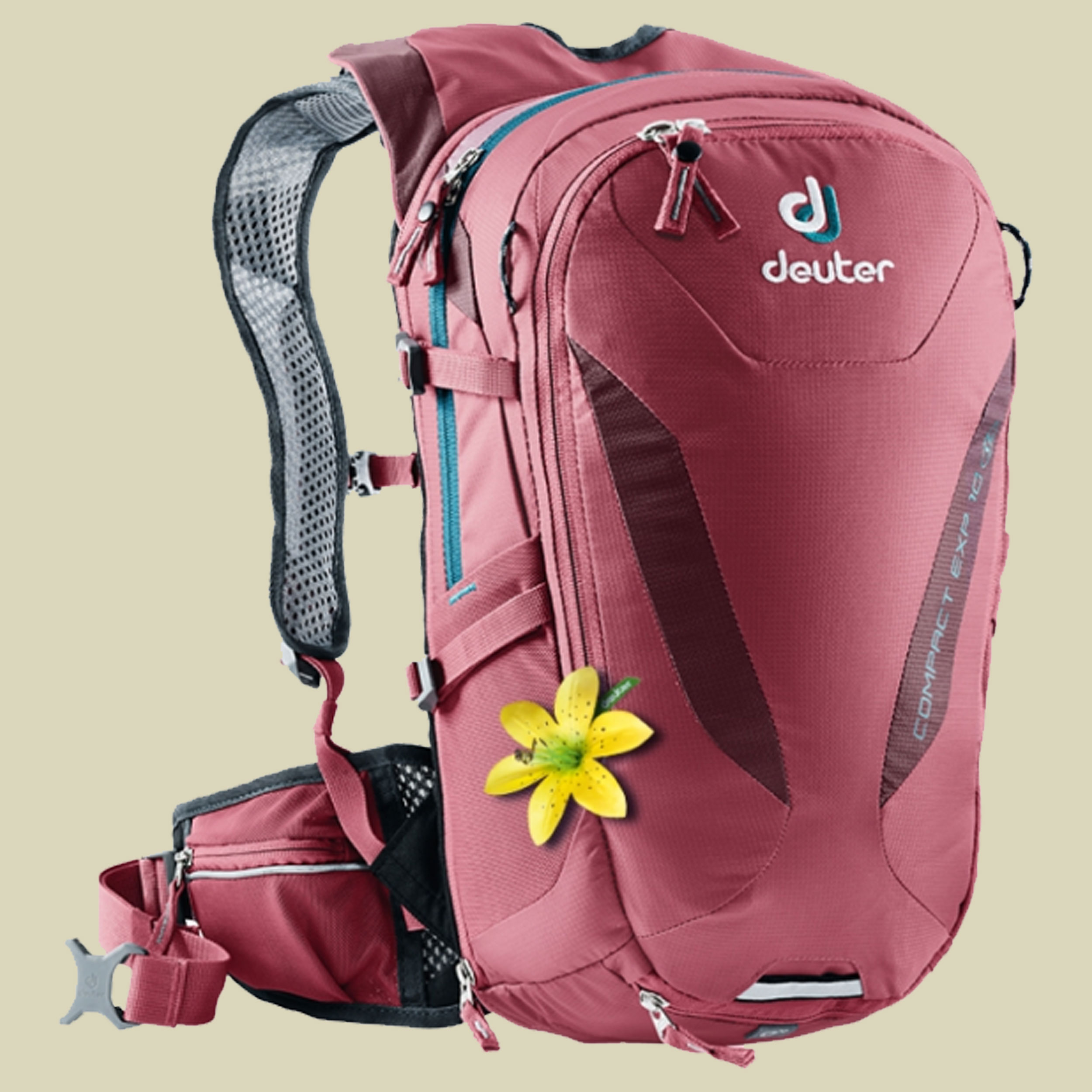 Compact EXP 10 SL Women Volumen 10 L + 2,5 L Farbe cardinal-maron