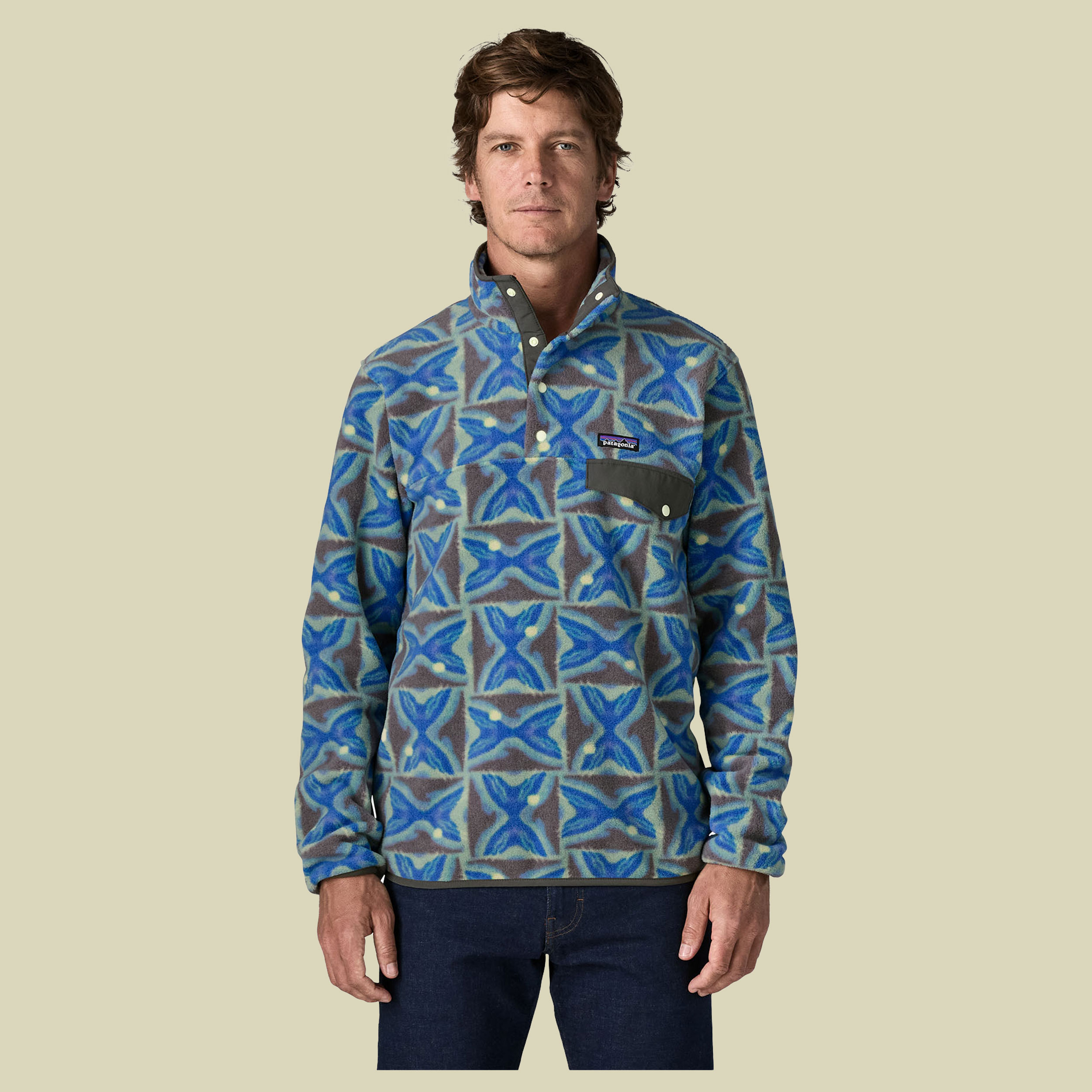 Lightweight Synch Snap-T Pullover Men mehrfarbig blau XL