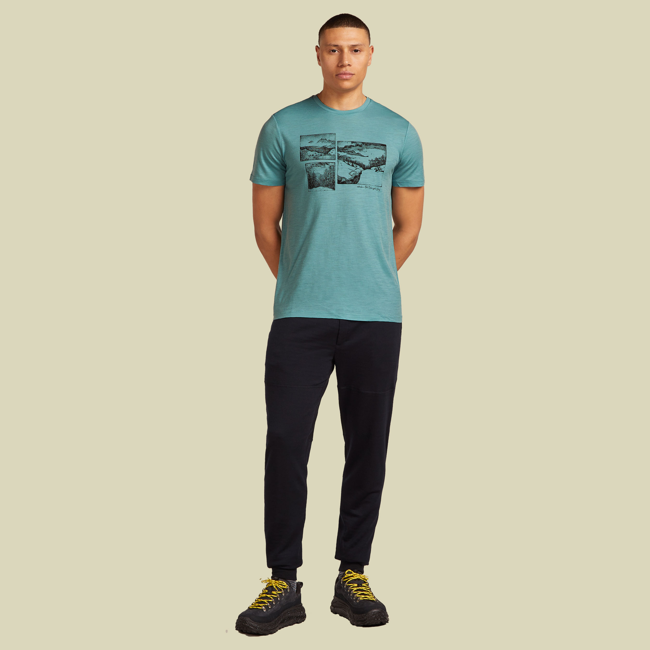 Merino 150 Tech Lite SS Tee Journey Men XXL blau - hydro