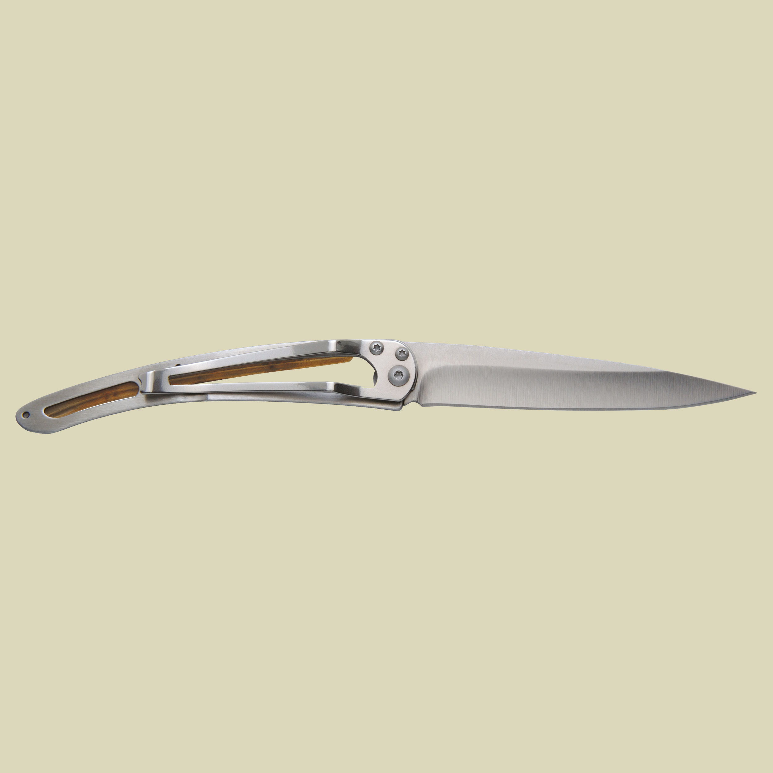 Deejo Taschenmesser 37g Olivenholz Titan Größe one size Farbe Segeln