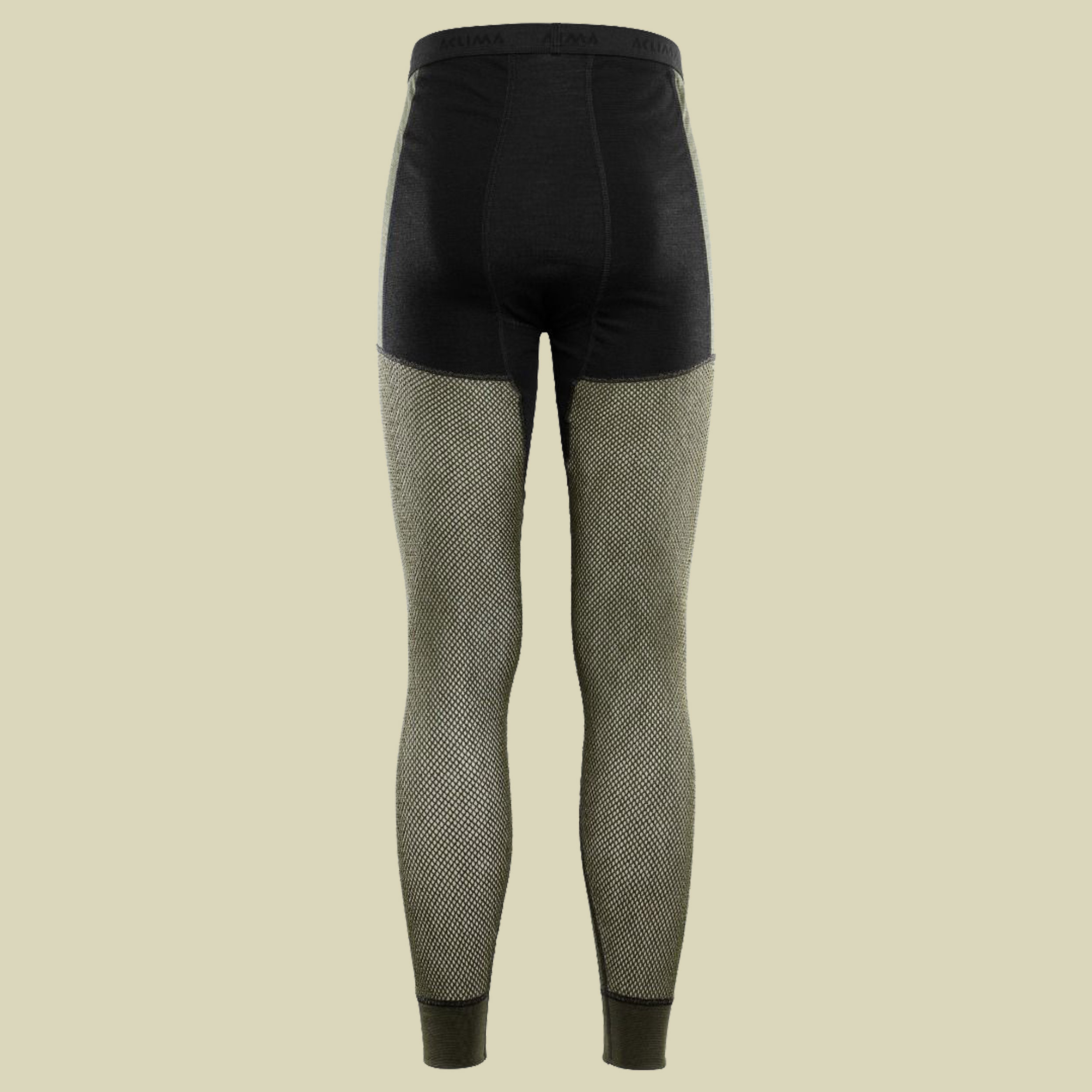 Woolnet Hybrid Long Pants Men Größe M  Farbe jetblack/olive/dill