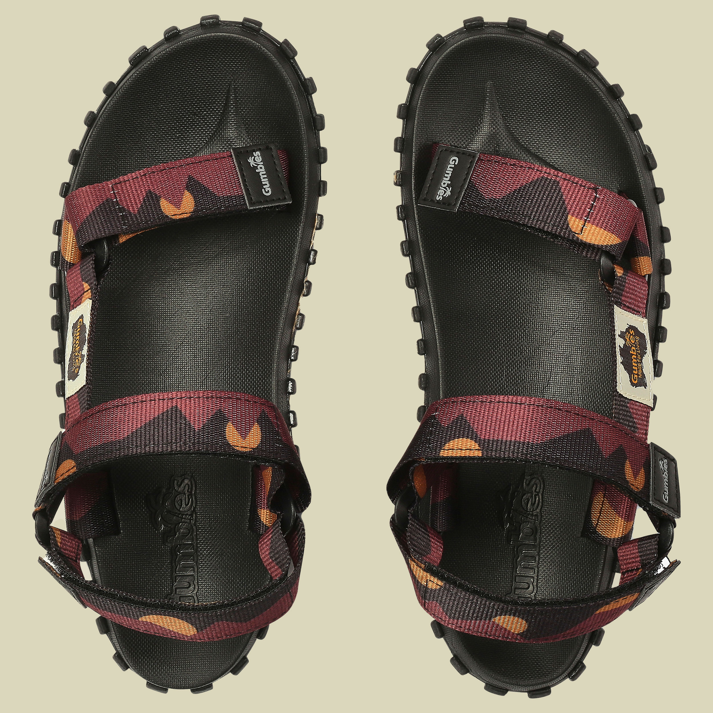 Scrambler mehrfarbig 45 - Farbe burgundy-orange