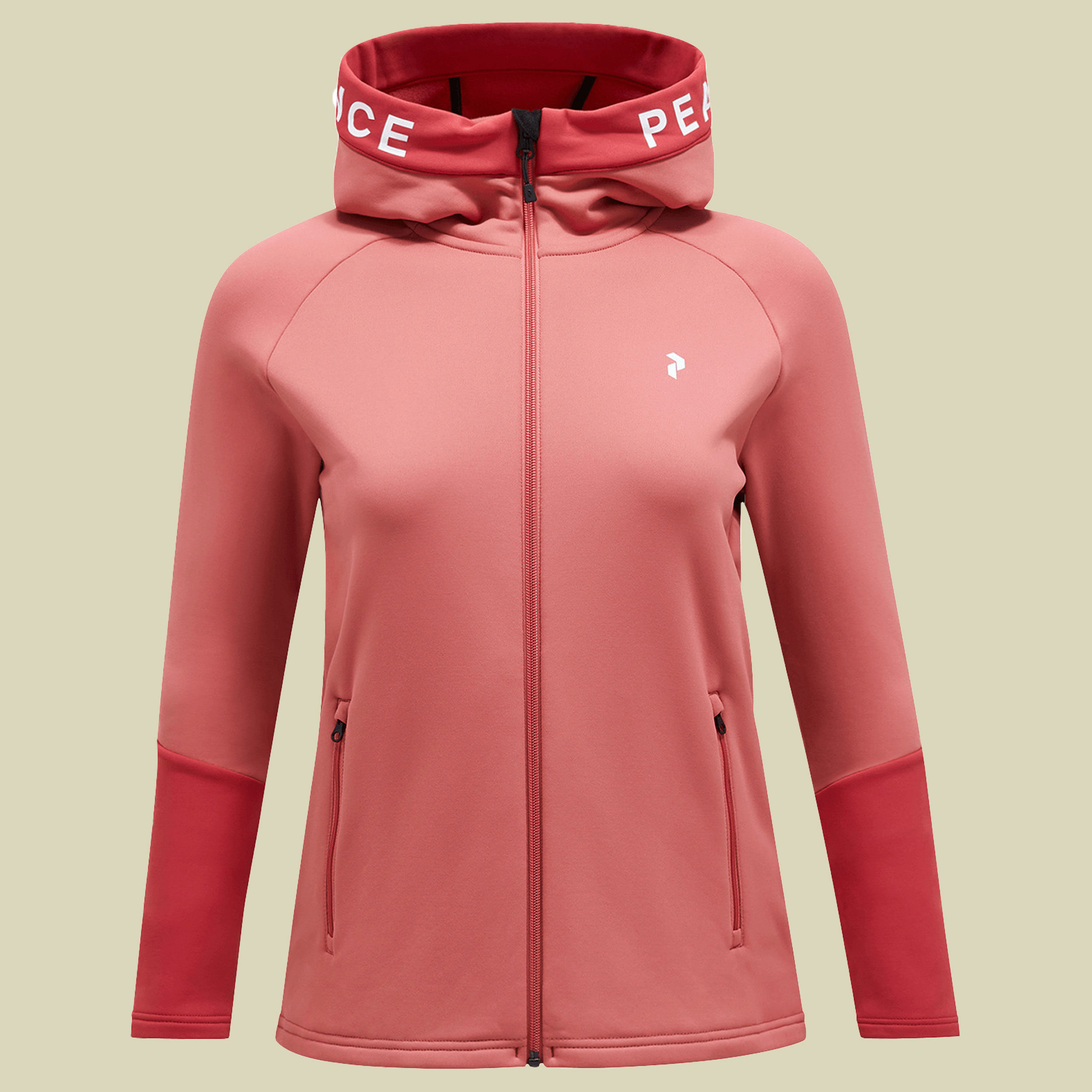 Rider Tech Zip Hood Women L rosa -trek pink-softer red 