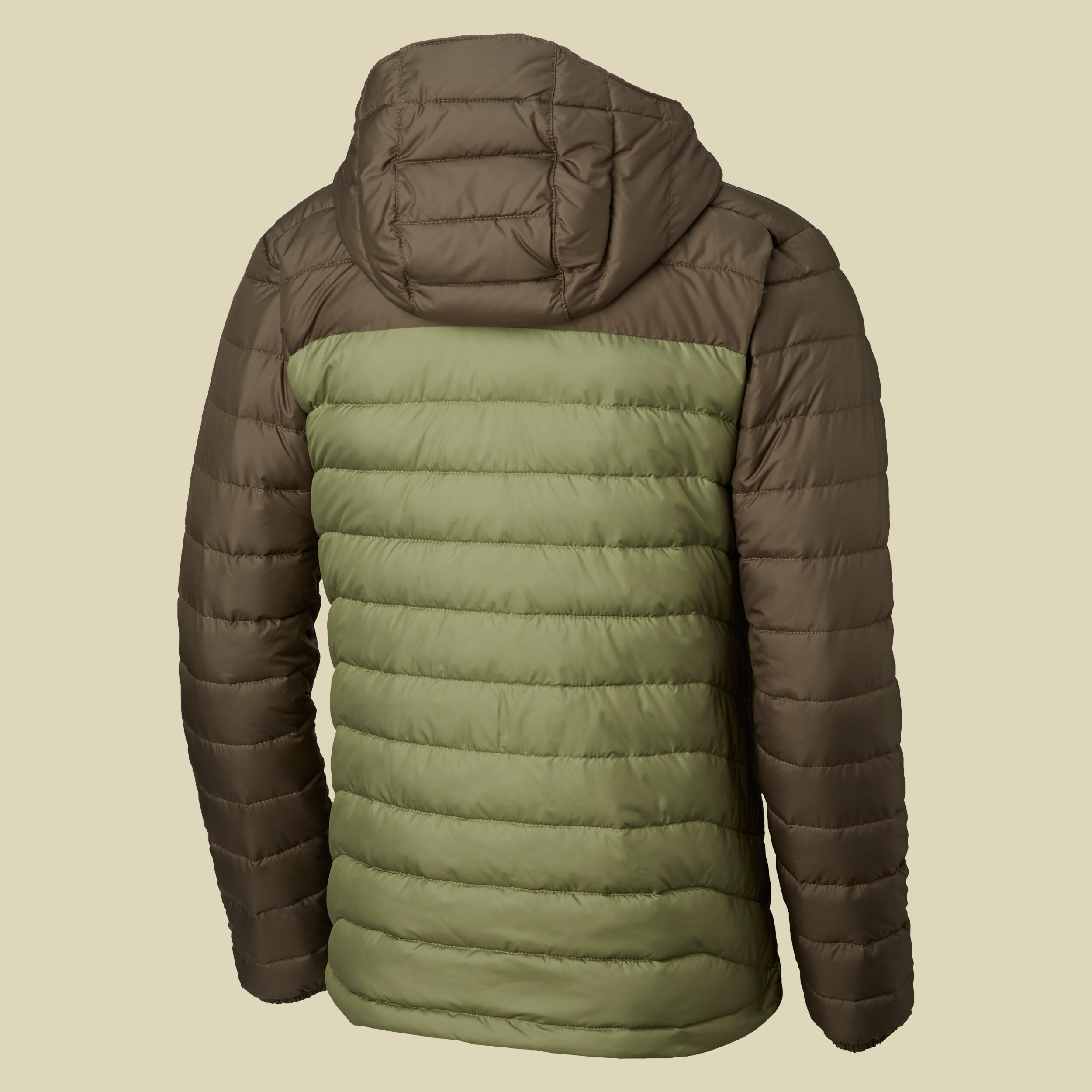 Powder Lite Hooded Jacket Men Größe S Farbe mosstone-peatmoss-backcountry orange