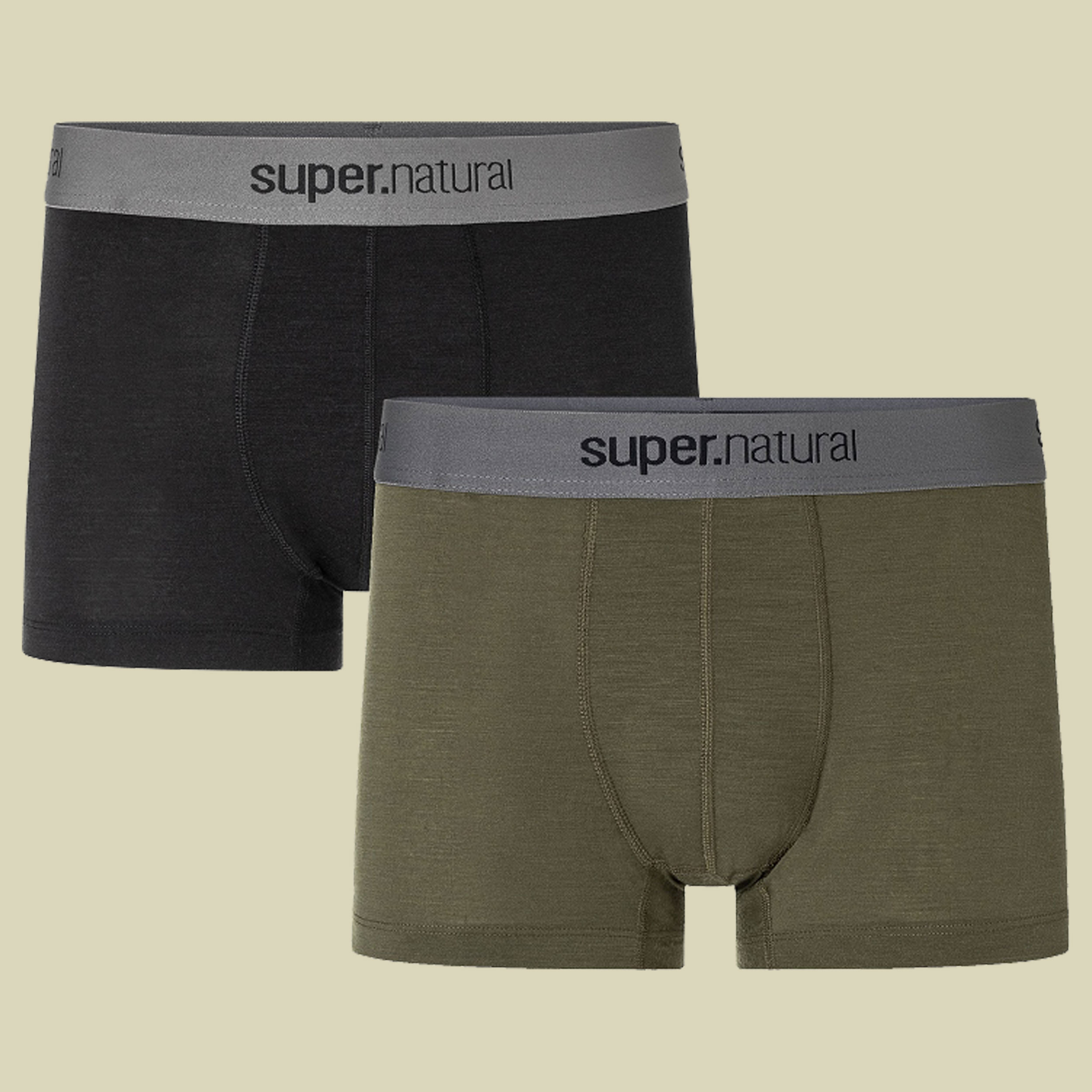 Base Boxer Men Double Pack Größe XL Farbe jet black/olive night