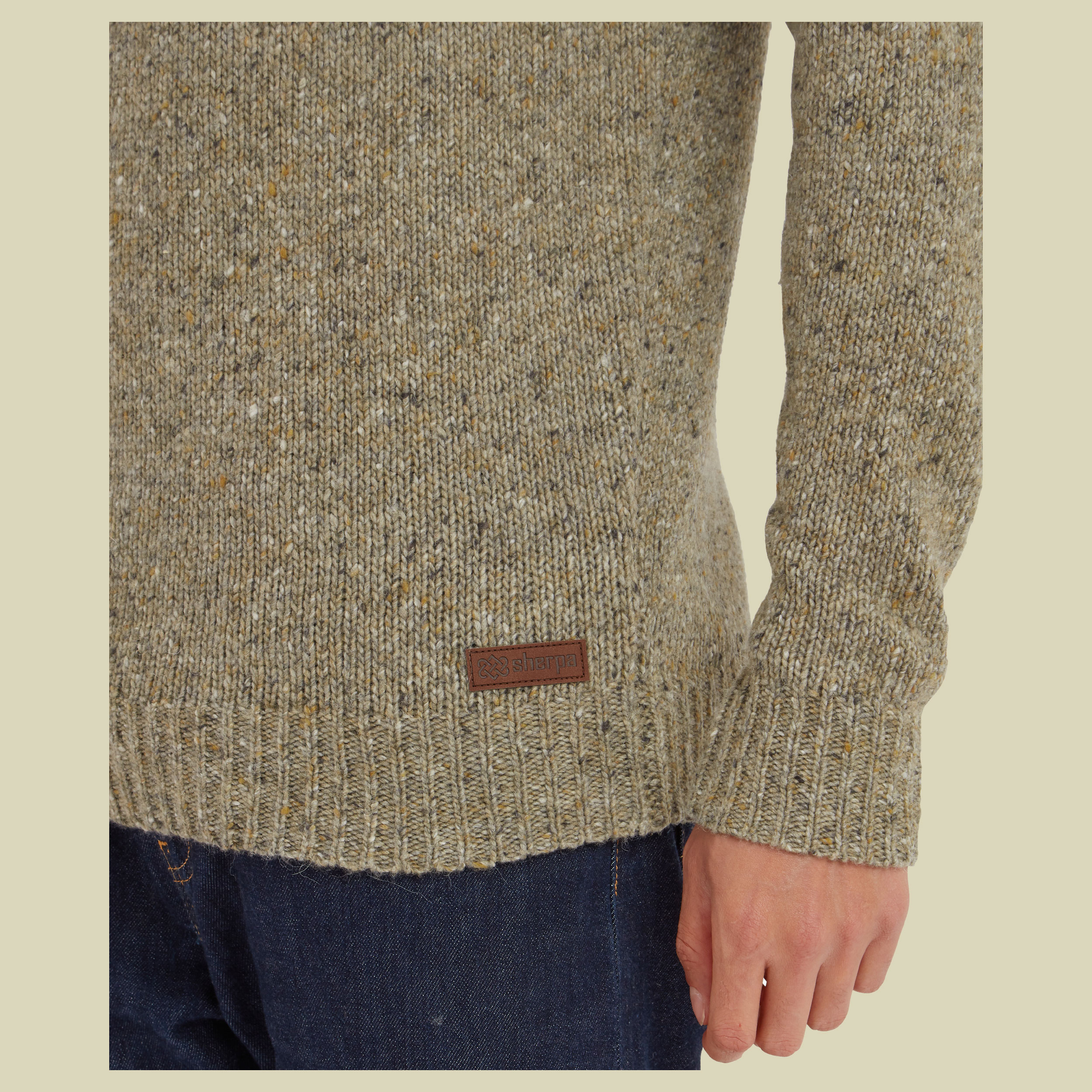 Dumji Crew Sweater Men braun2 XL - Farbe herb