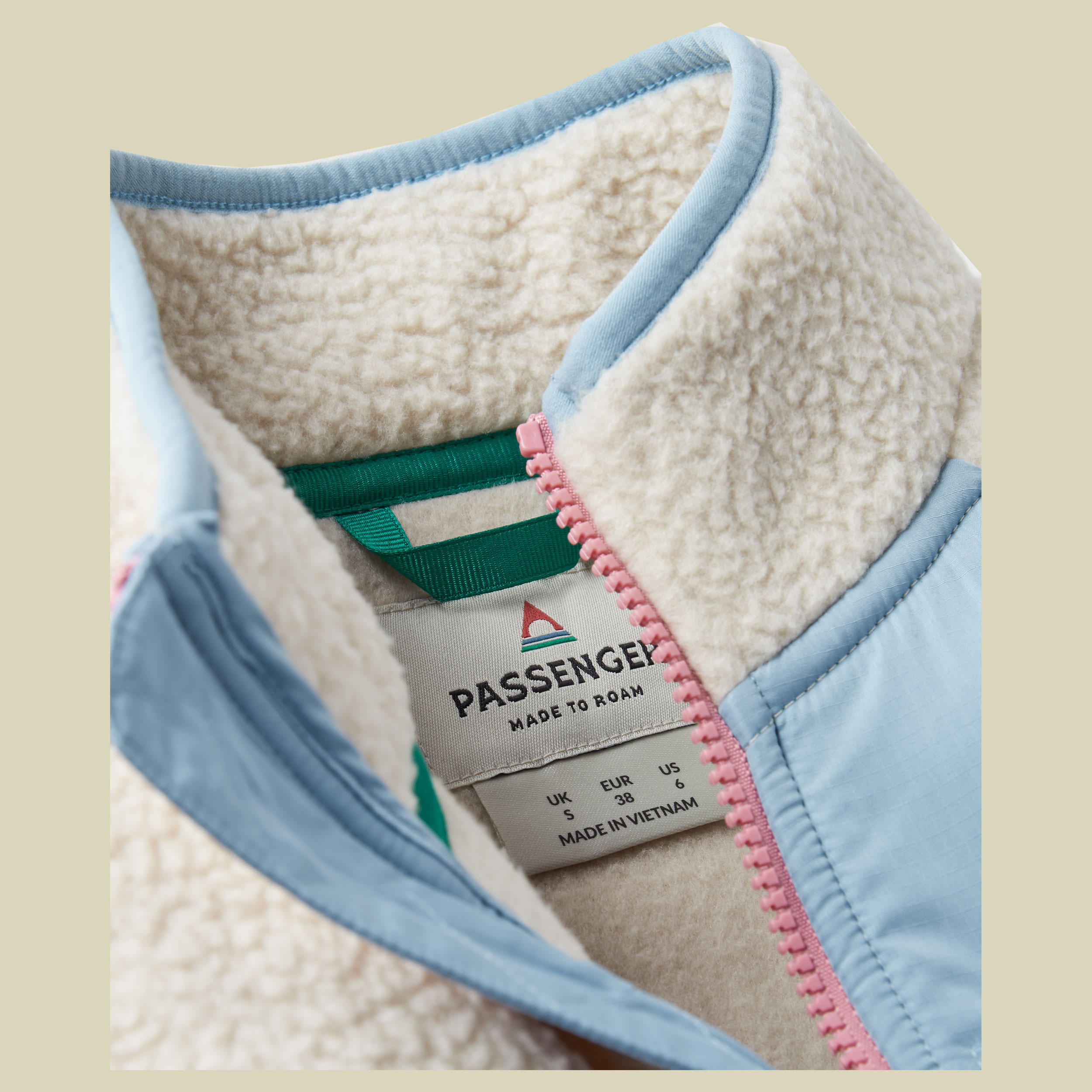 Home Recycled Sherpa Fleece Women XS mehrfarbig - oatmeal/pink haze