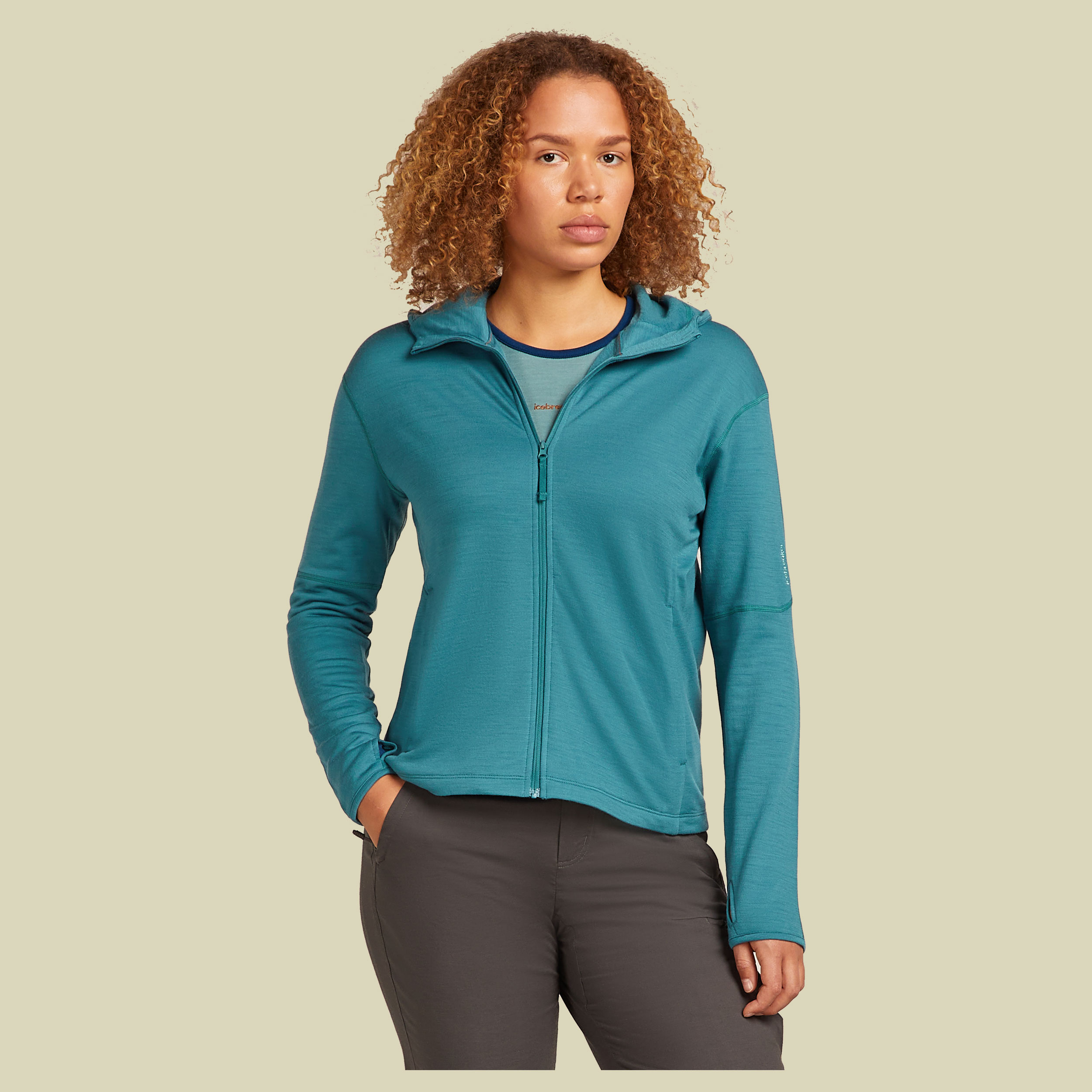 Merino 360 RealFleece Elemental LS Zip Hoodie Women Merino 360 RealFleece Elemental LS Zip Hoodie Women S topaz