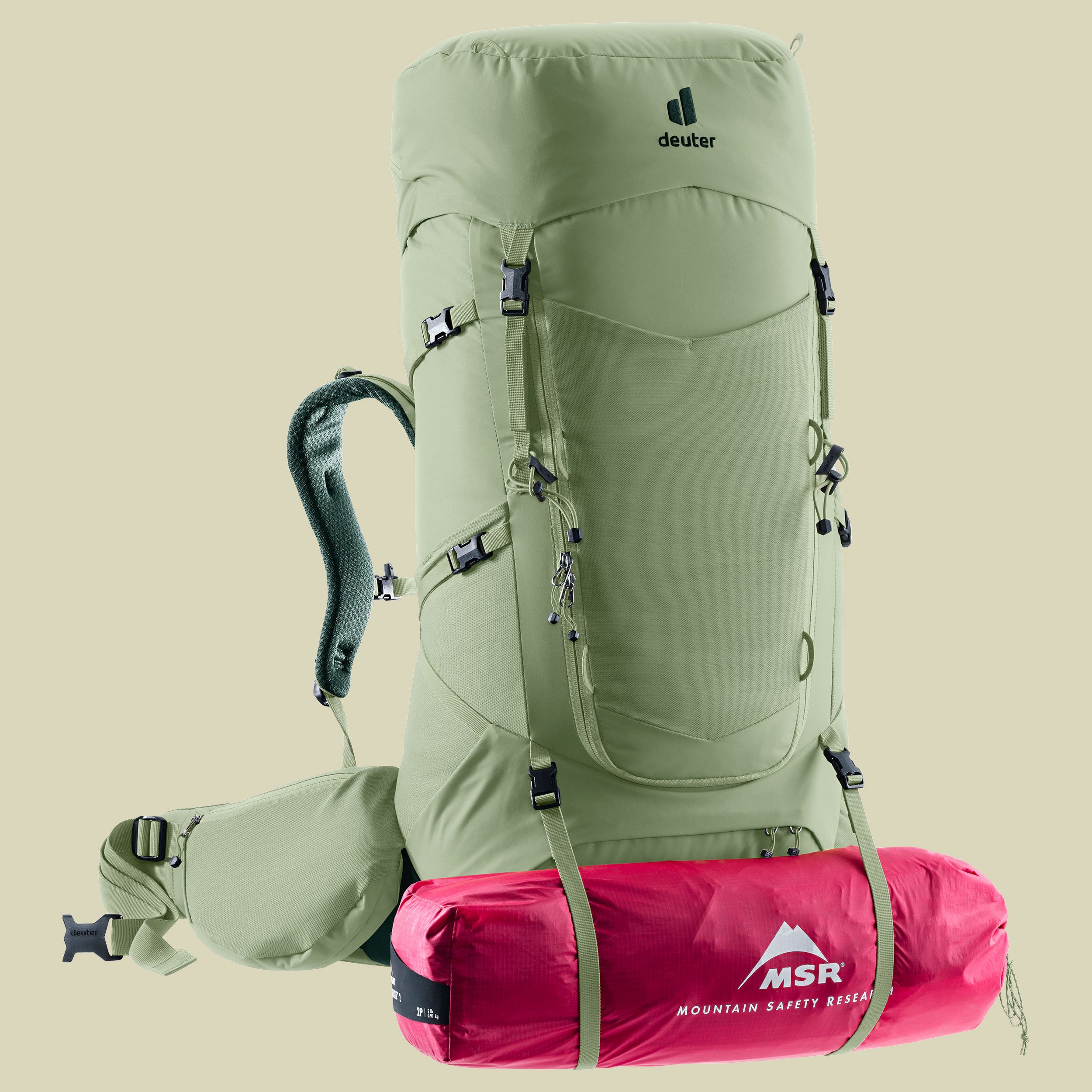 Aircontact Core 55+10 SL Women 55 + 10 grün - grove-ivy