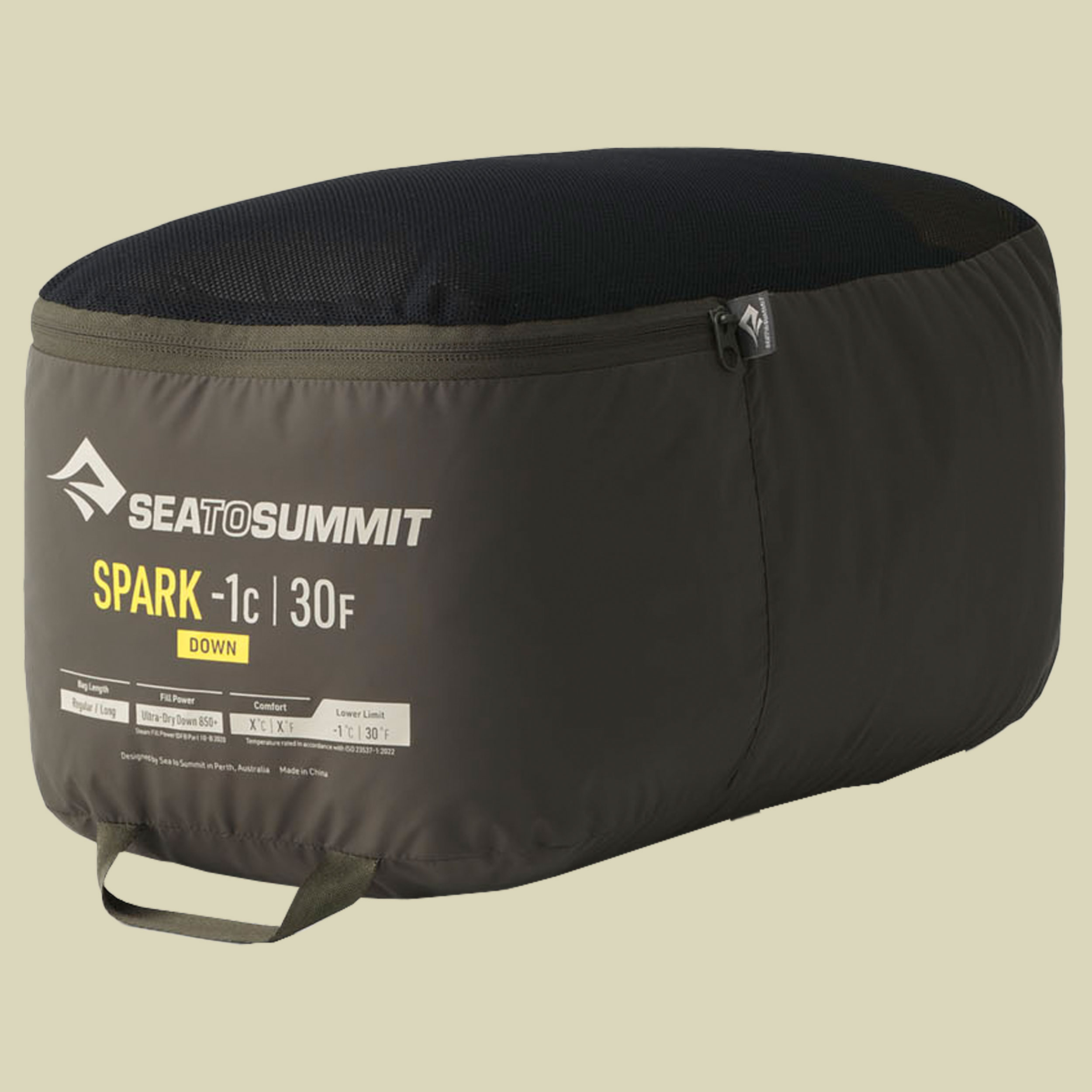 Spark -1C Down Sleeping Bag 198 cm schwarz - long beluga black
