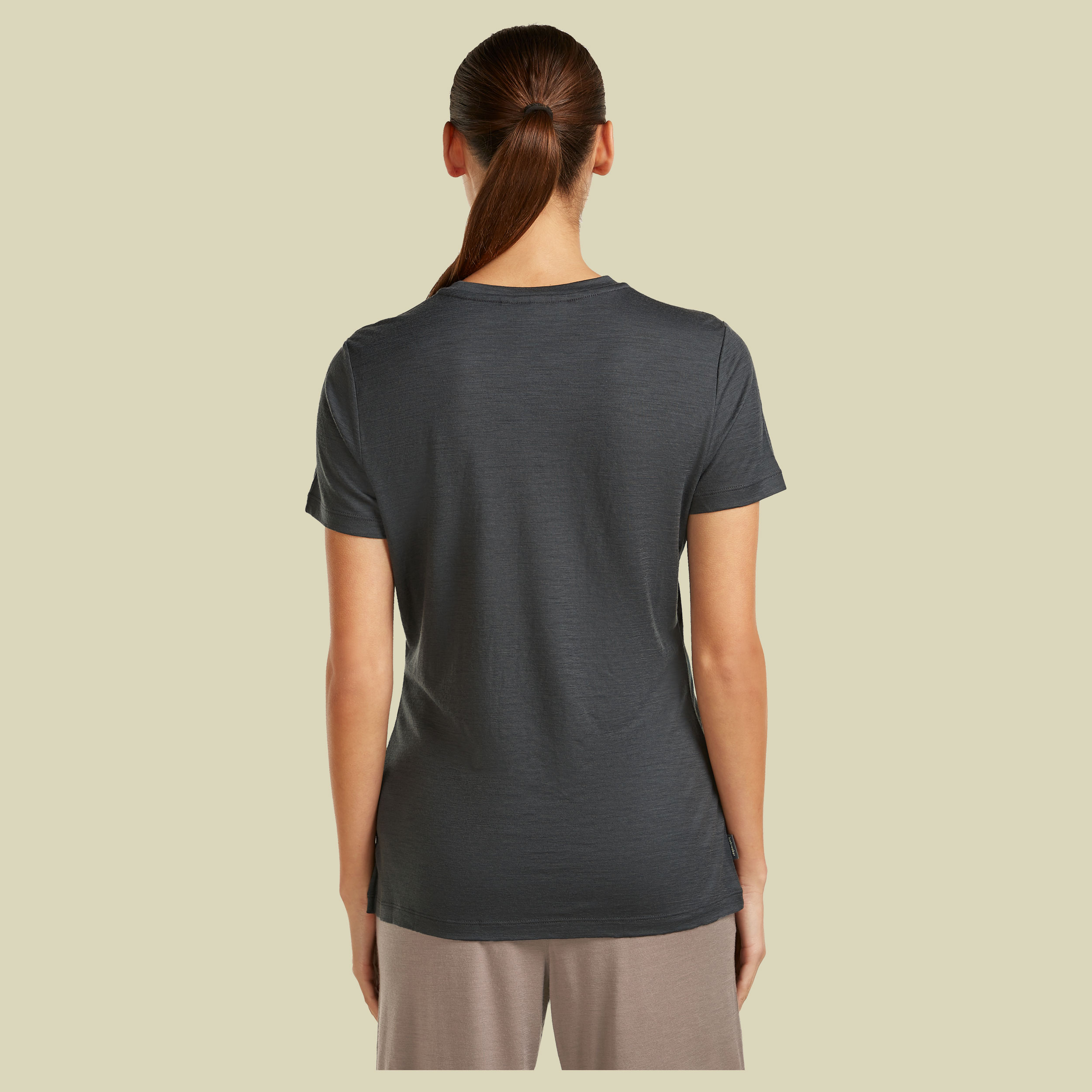 Merino 150 Tech Lite SS Tee Sparkling Stars Women L grau - obsidian