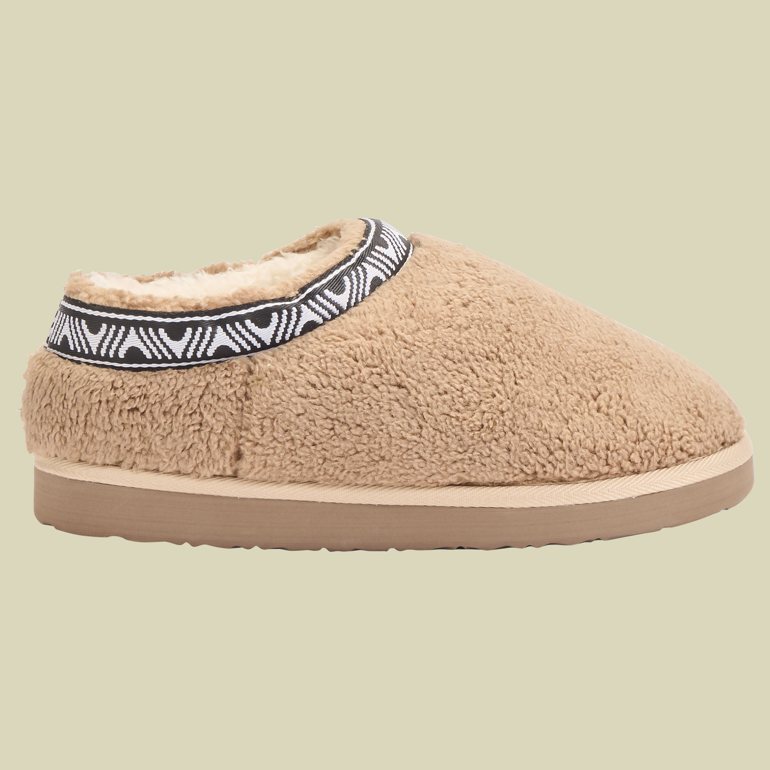 Ember Sherpa Fleece Slipper UK 6 biscuit