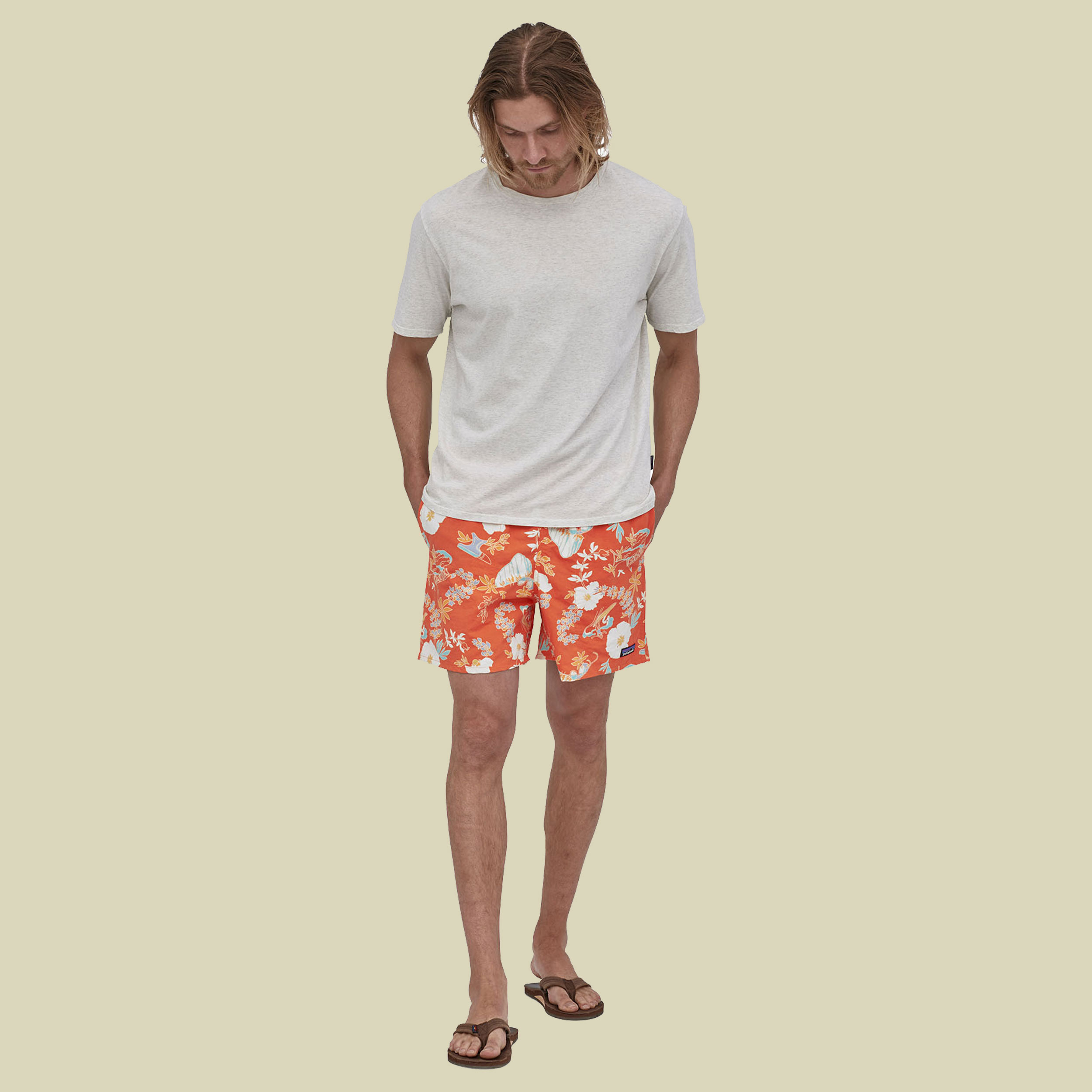 Baggies Shorts - 5 in. Men Größe S Farbe Climb Hike Surf: tigerlily orange