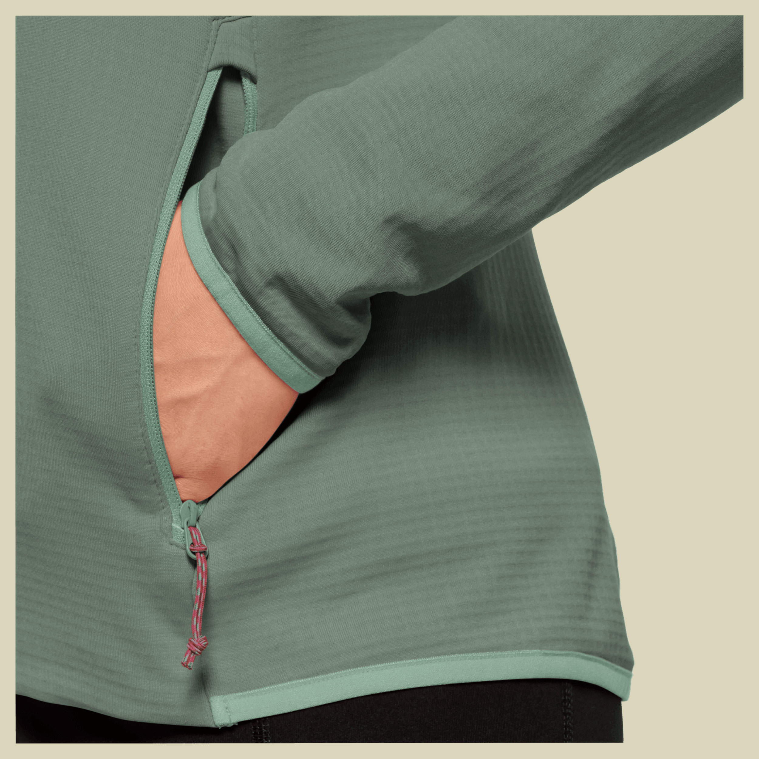 Peak Grid Fleece Women Größe XXL Farbe hedge green