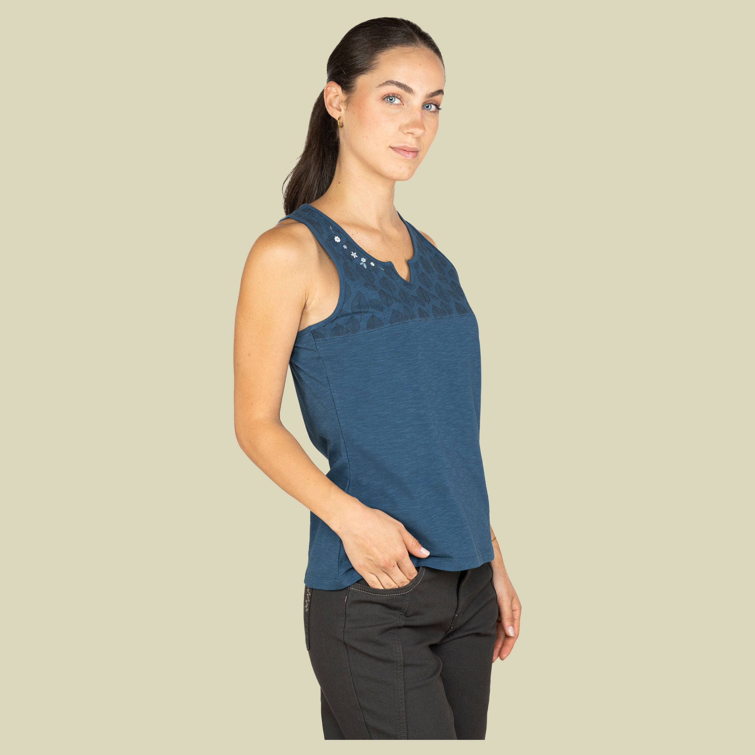 Korfu Leaves Women 42 blau - Farbe dark blue