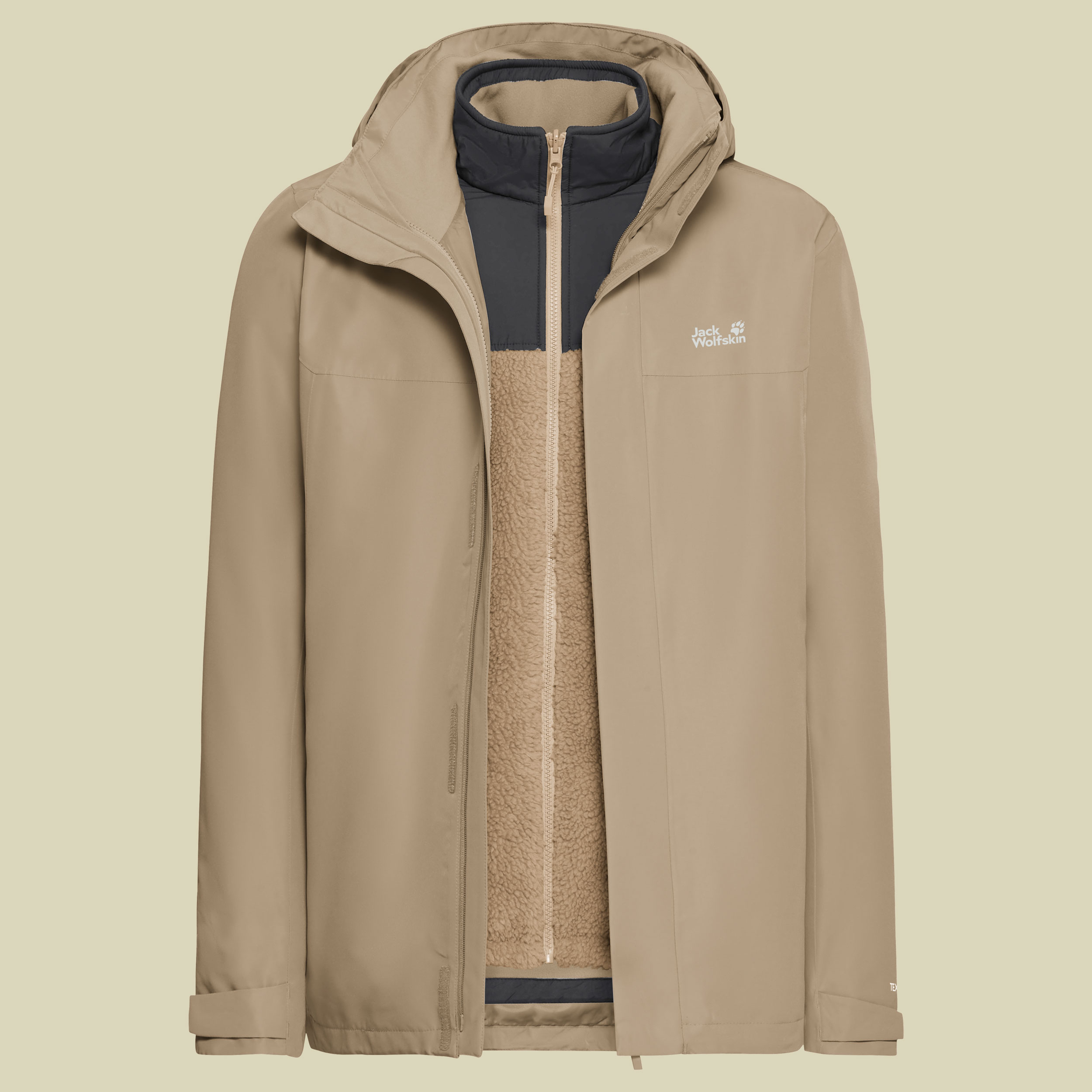 Stonelite 3in1 Jacket Men XXL braun - hazel wood