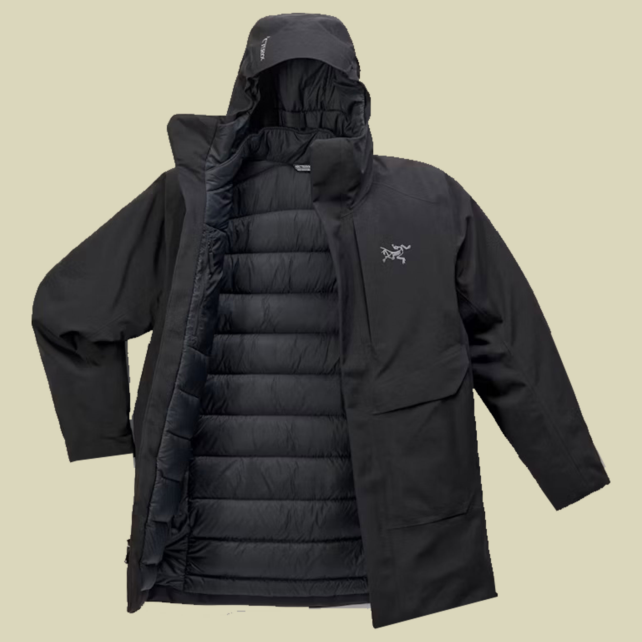 Therme Down Parka Men schwarz L - black