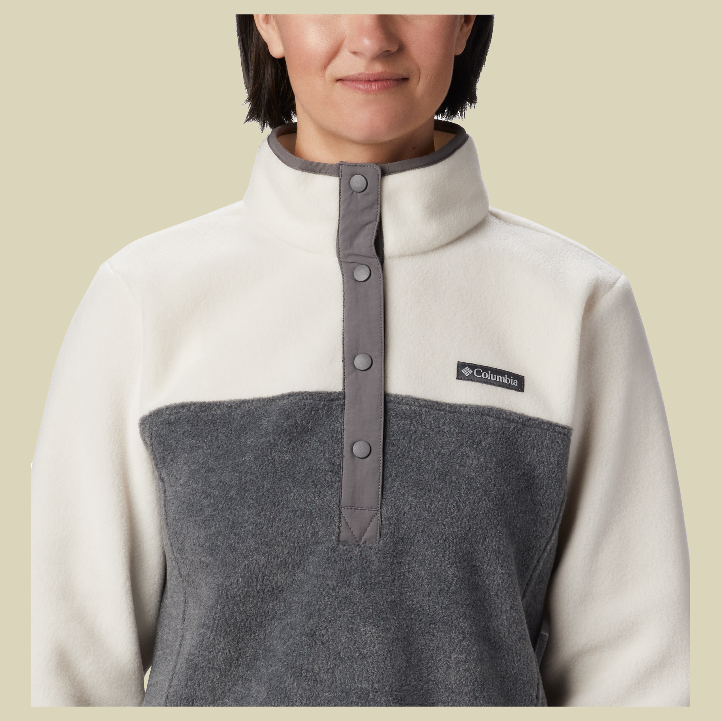 Benton Springs Half Snap Women Größe XL Farbe city grey heather