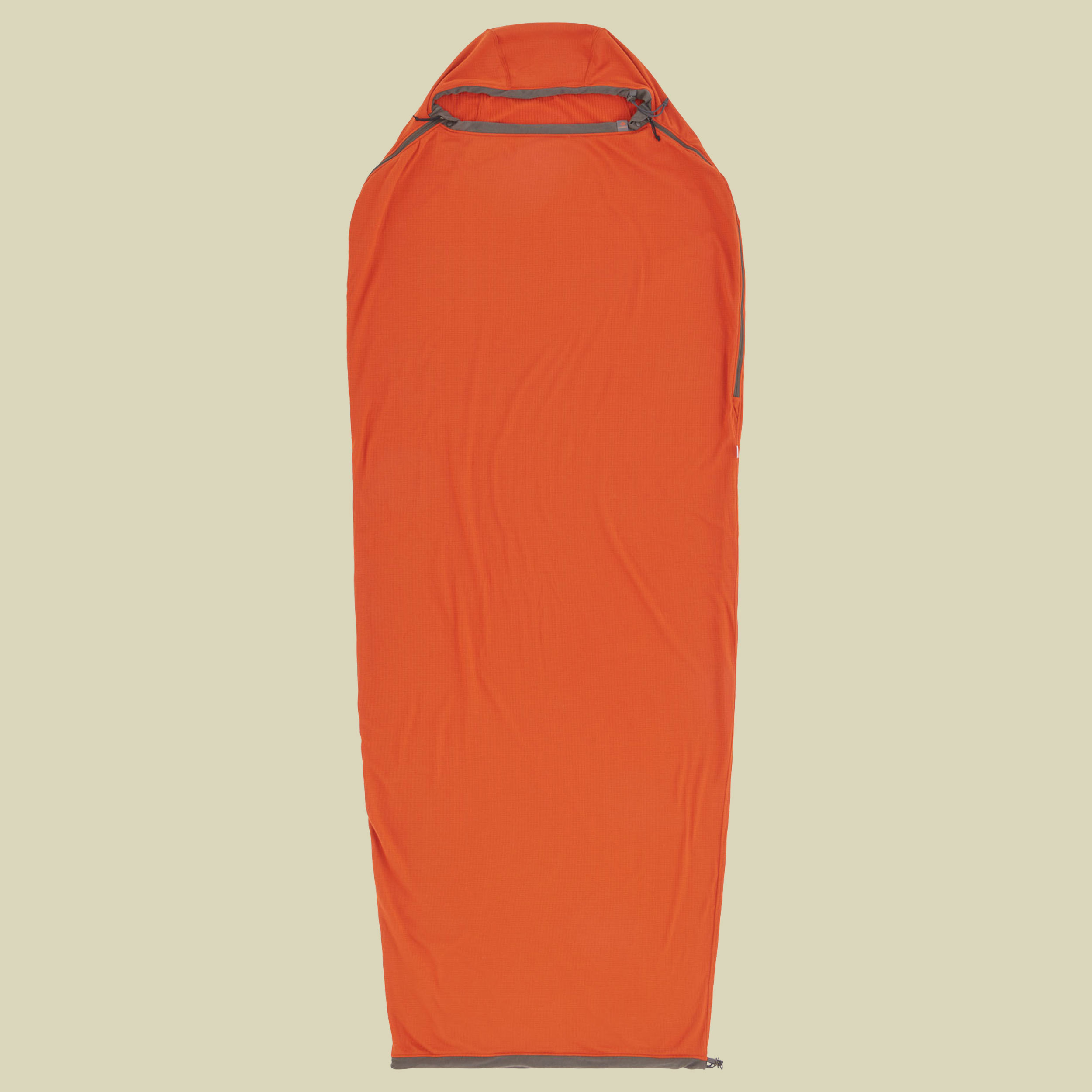 Reactor Fleece Sleeping Bag Liner - Mummy w/ Drawcord Compact rot - picante red