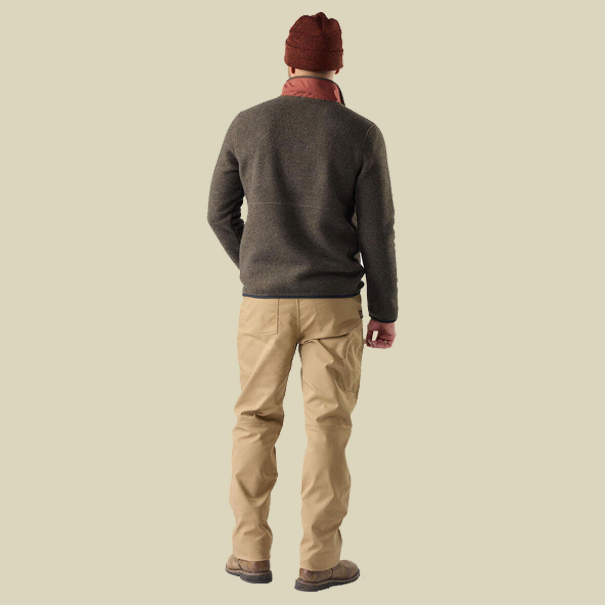Second Cut Fleece 1/2 Zip Men XXL grau1 - burnt siena