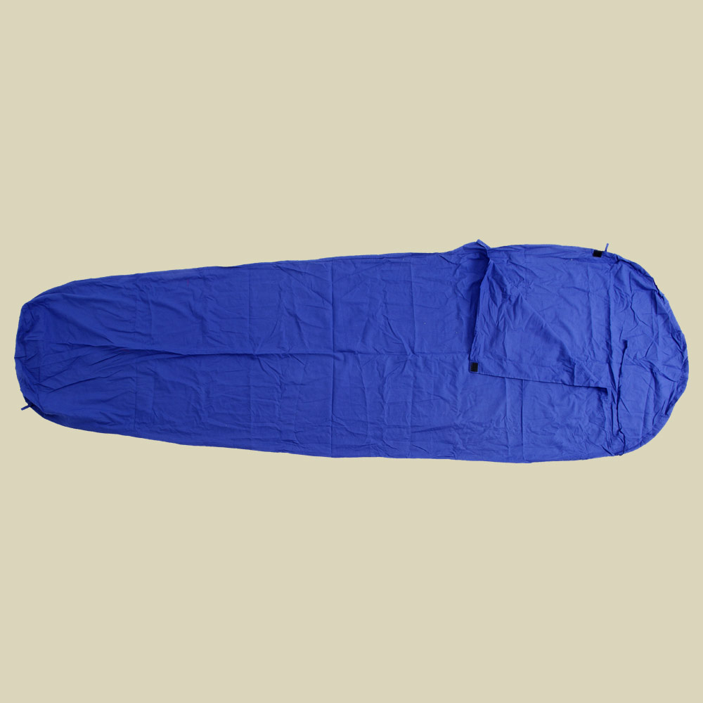 Baumwollinlett Mumienform royalblau