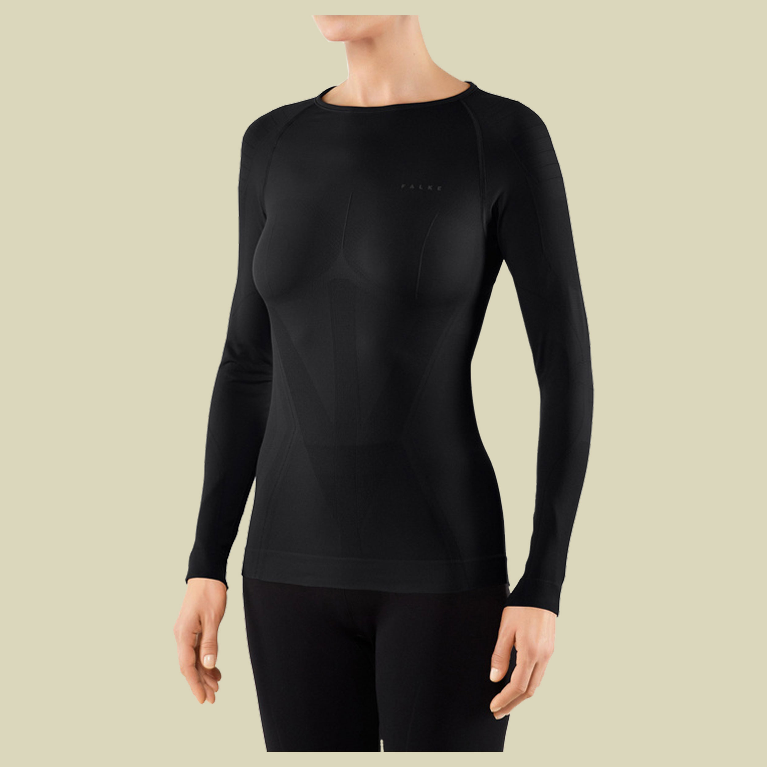 W Longsleeved Shirt Tight Fit Women Größe M Farbe black